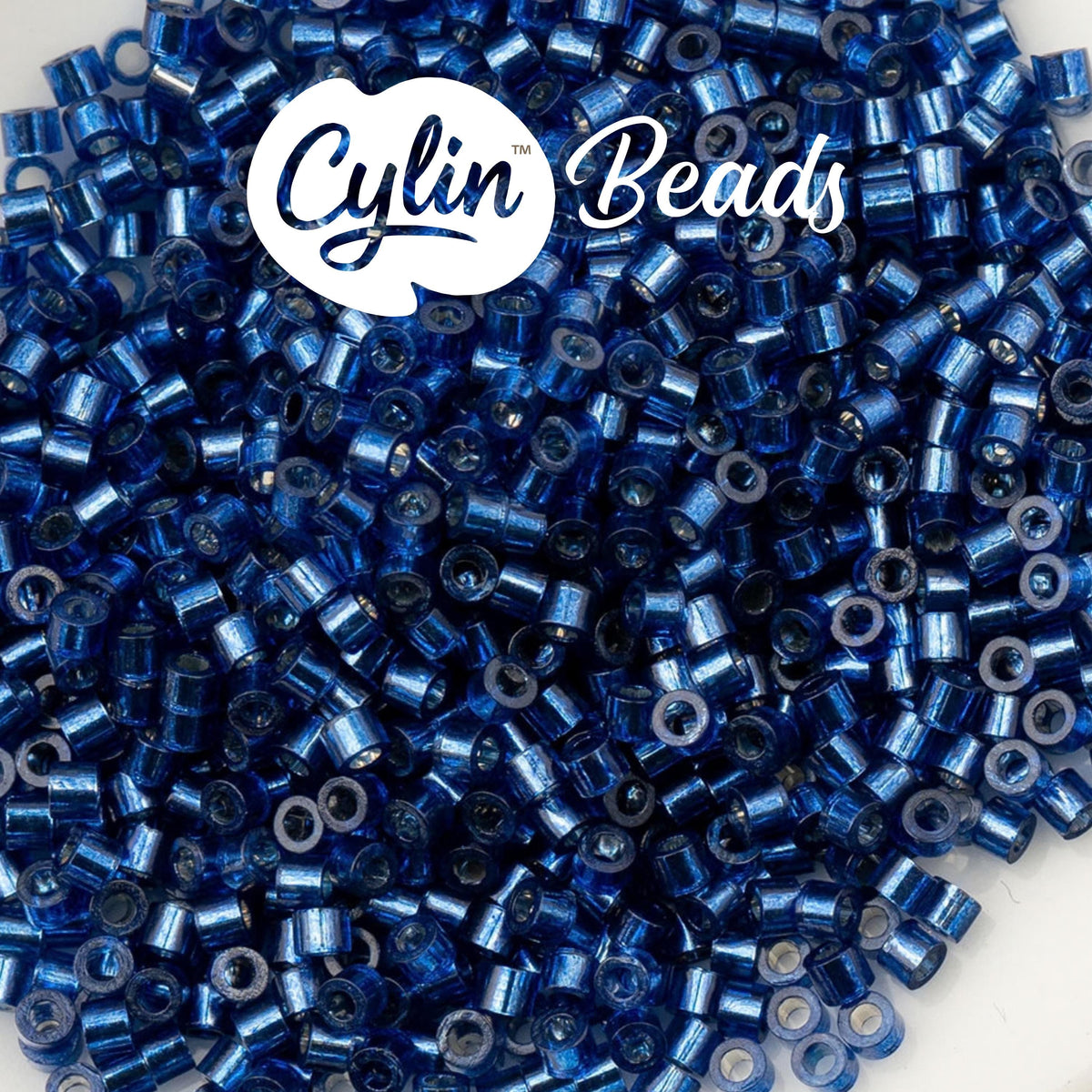 CY11-1008 11/0 Cylin Beads Silverlined Sapphire
