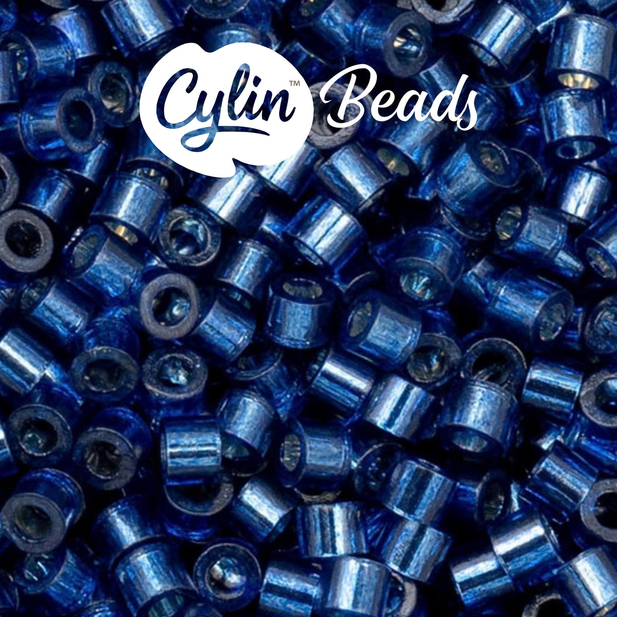 CY11-1008 11/0 Cylin Beads Silverlined Sapphire