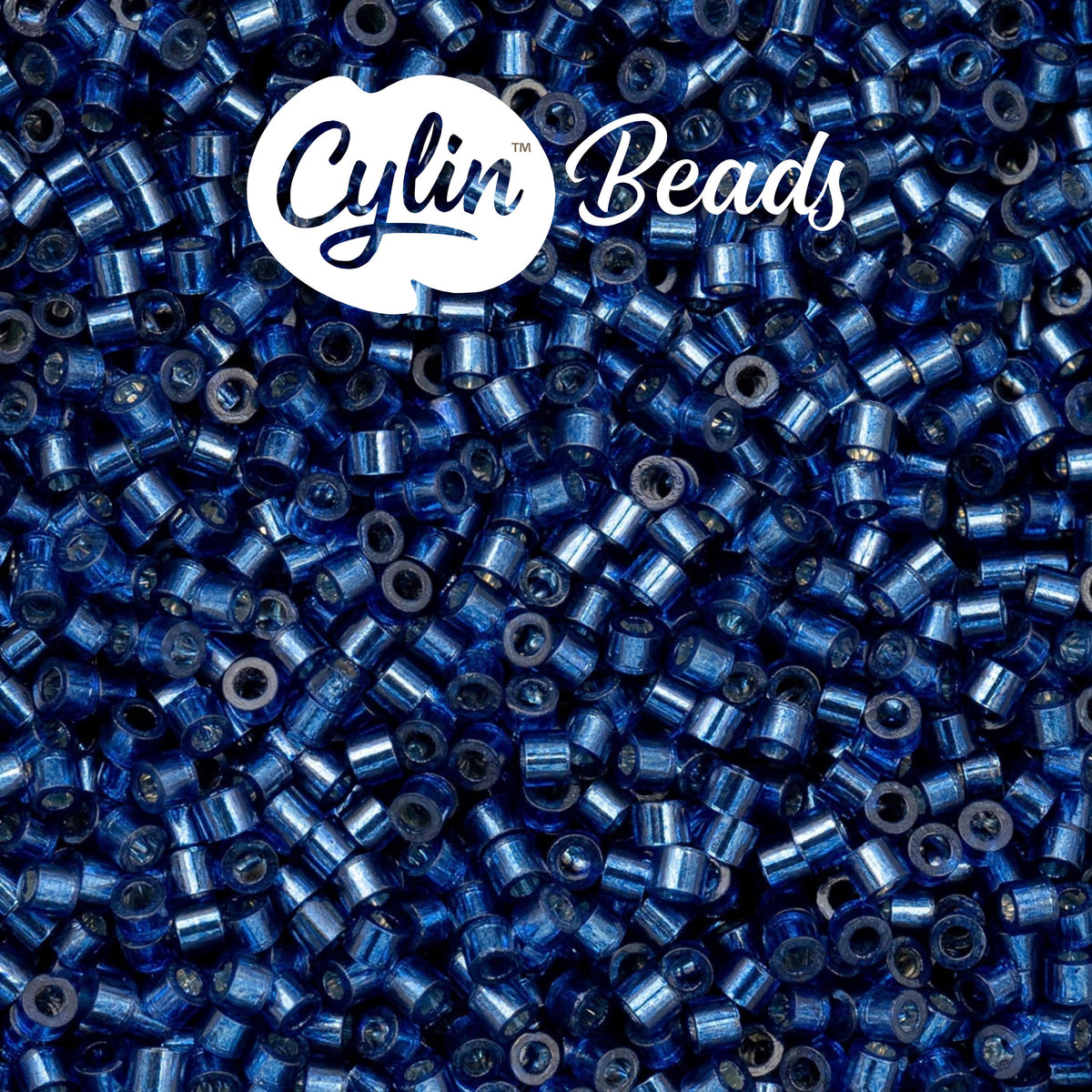 CY11-1008 11/0 Cylin Beads Silverlined Sapphire