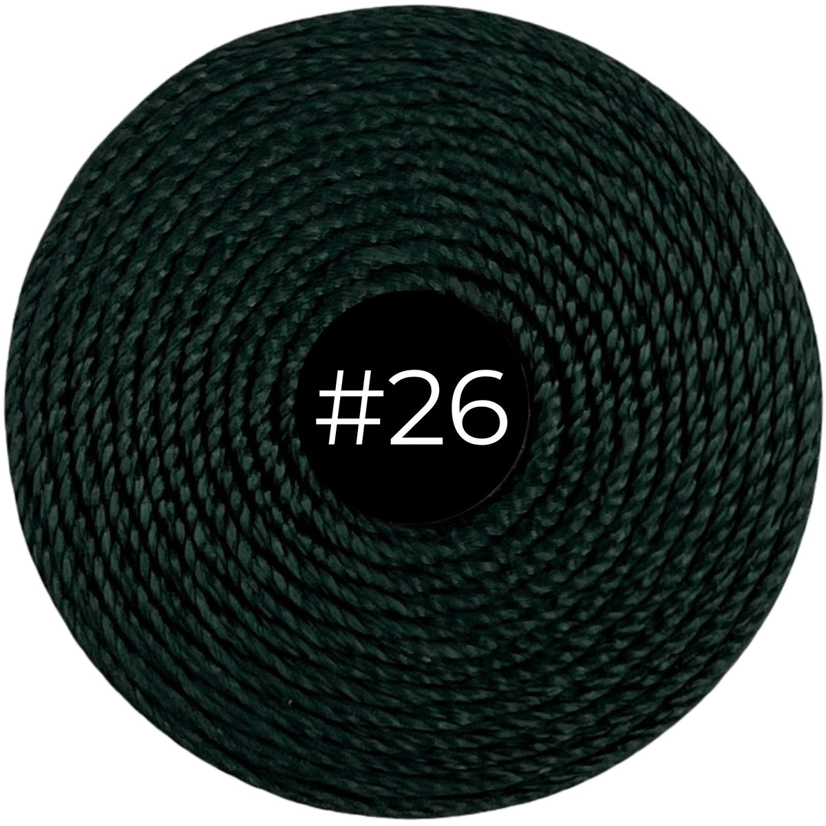 Evergreen #26 S-Lon Bead Cord TEX 210 77yd 0.5mm