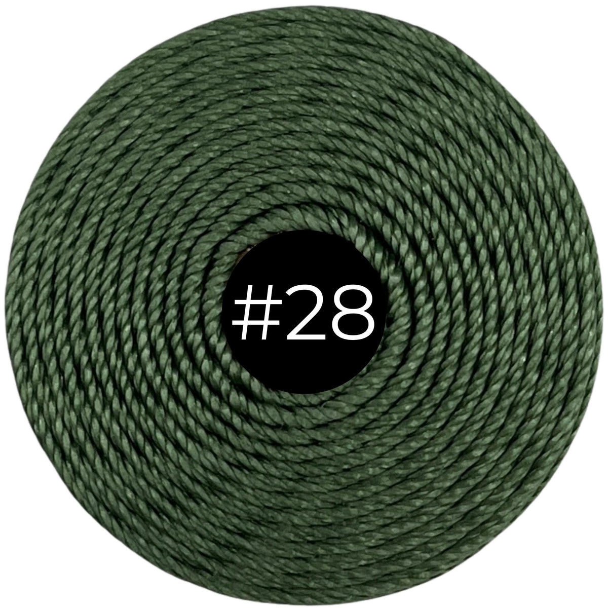 Fern #28 S-Lon Bead Cord TEX 210 77yd 0.5mm
