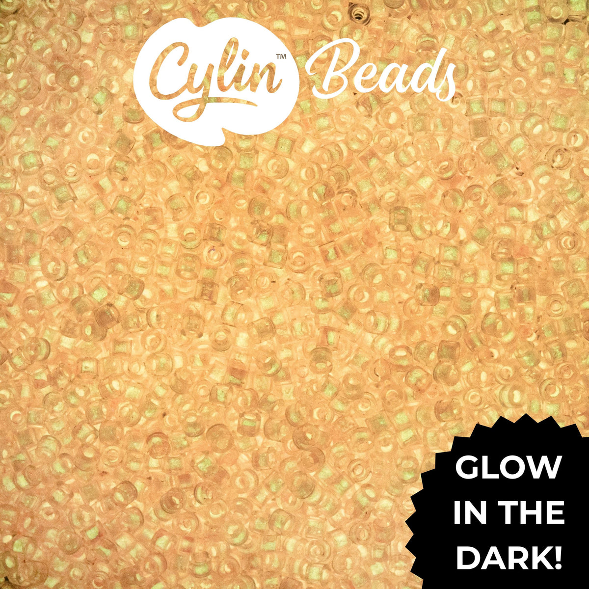 CY11-1137 11/0 Cylin Beads Glow in Dark Pink
