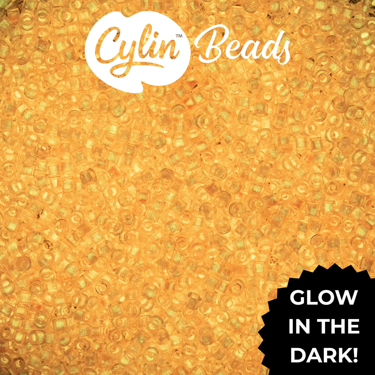 CY11-1138 11/0 Cylin Beads Glow in Dark Neon Pink
