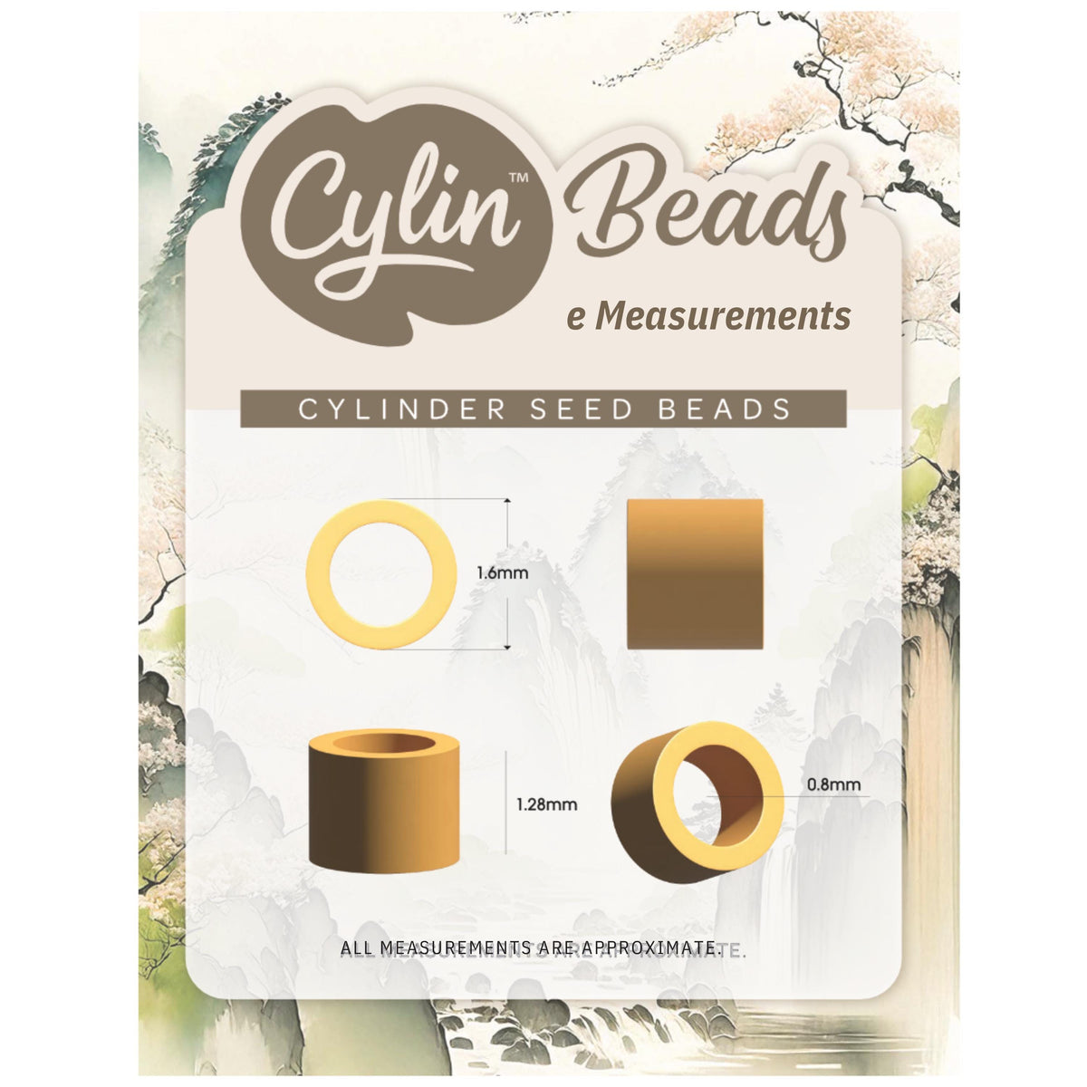 CY11-1009 11/0 Cylin Beads Silverlined Grey