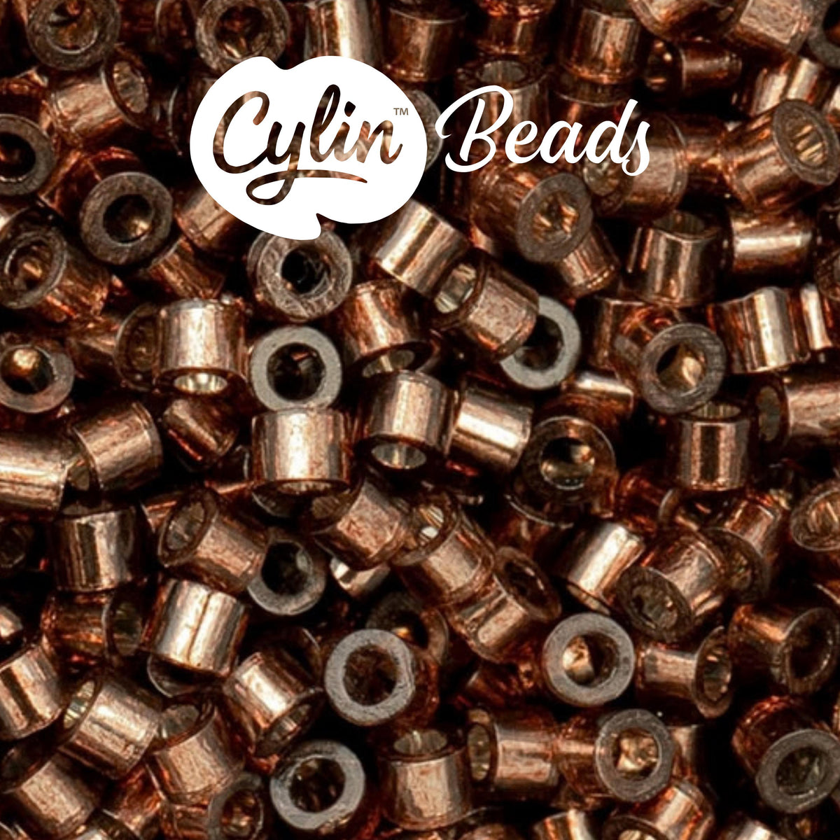 CY11-1020 11/0 Cylin Beads Silverlined Brown
