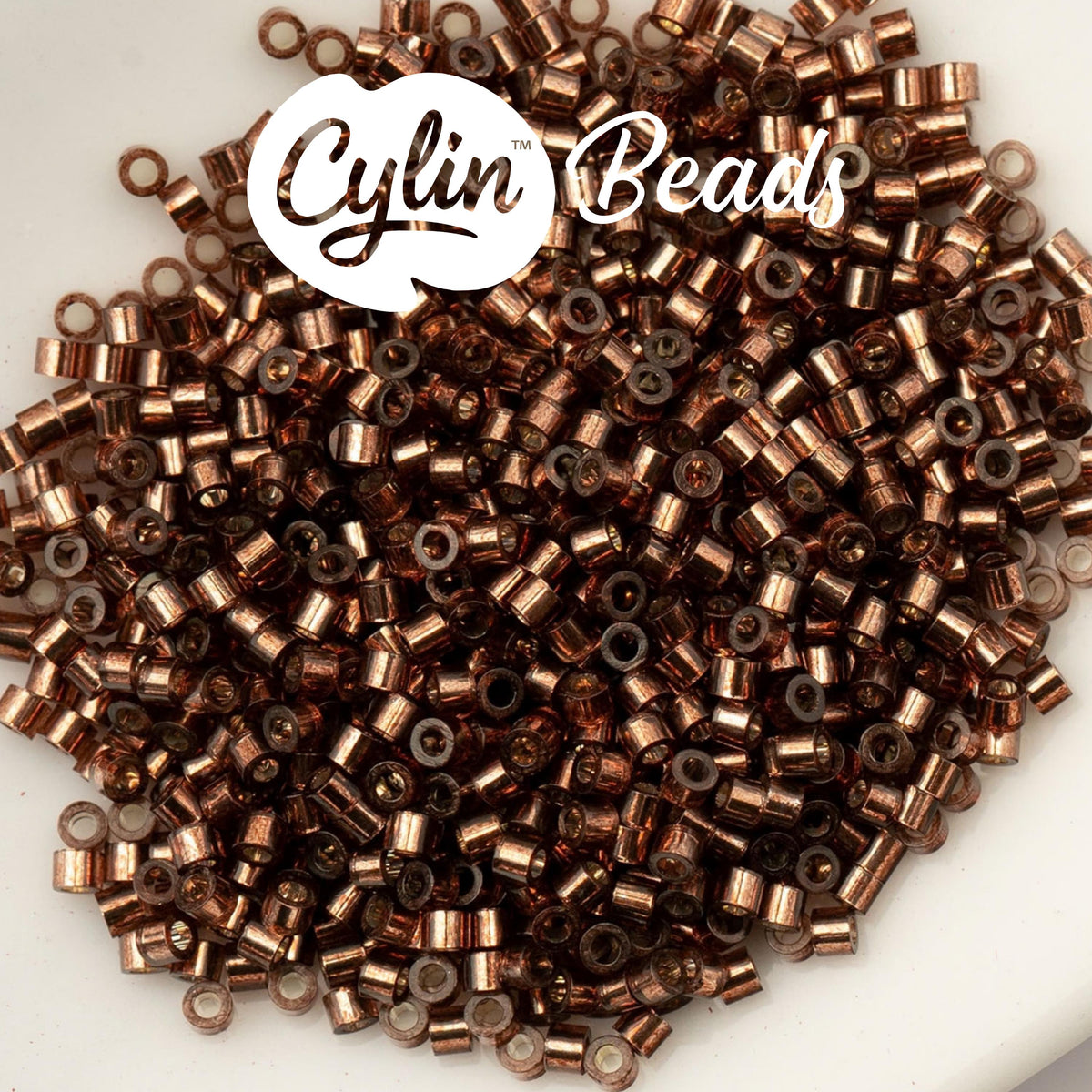 CY11-1020 11/0 Cylin Beads Silverlined Brown