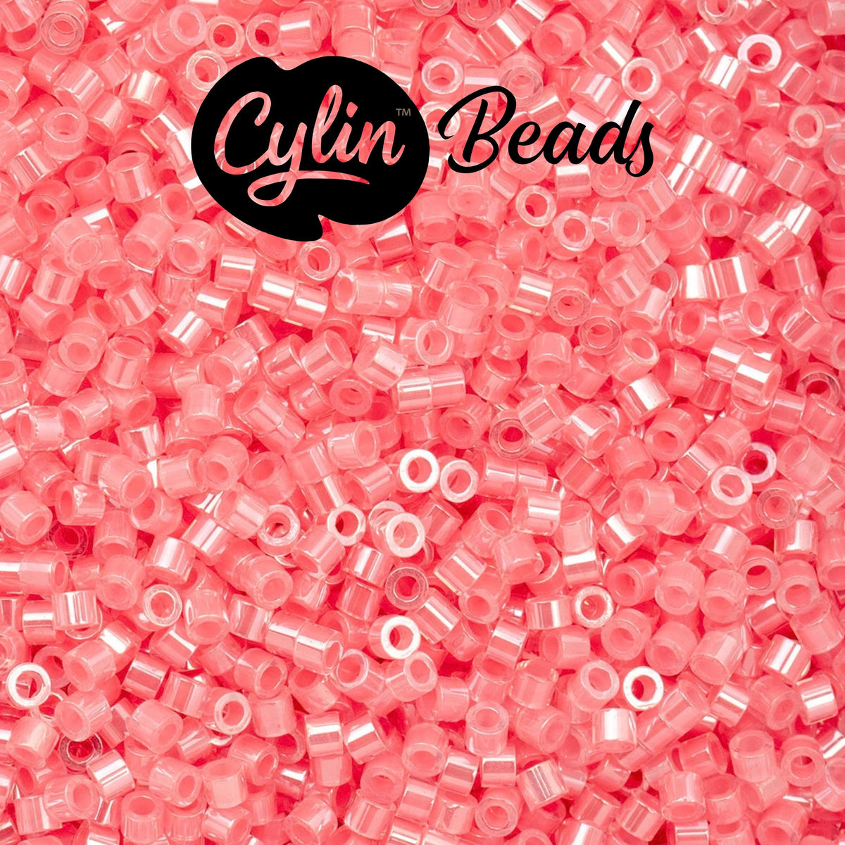 CY11-1016 11/0 Cylin Beads Rose-Pink Lined AB