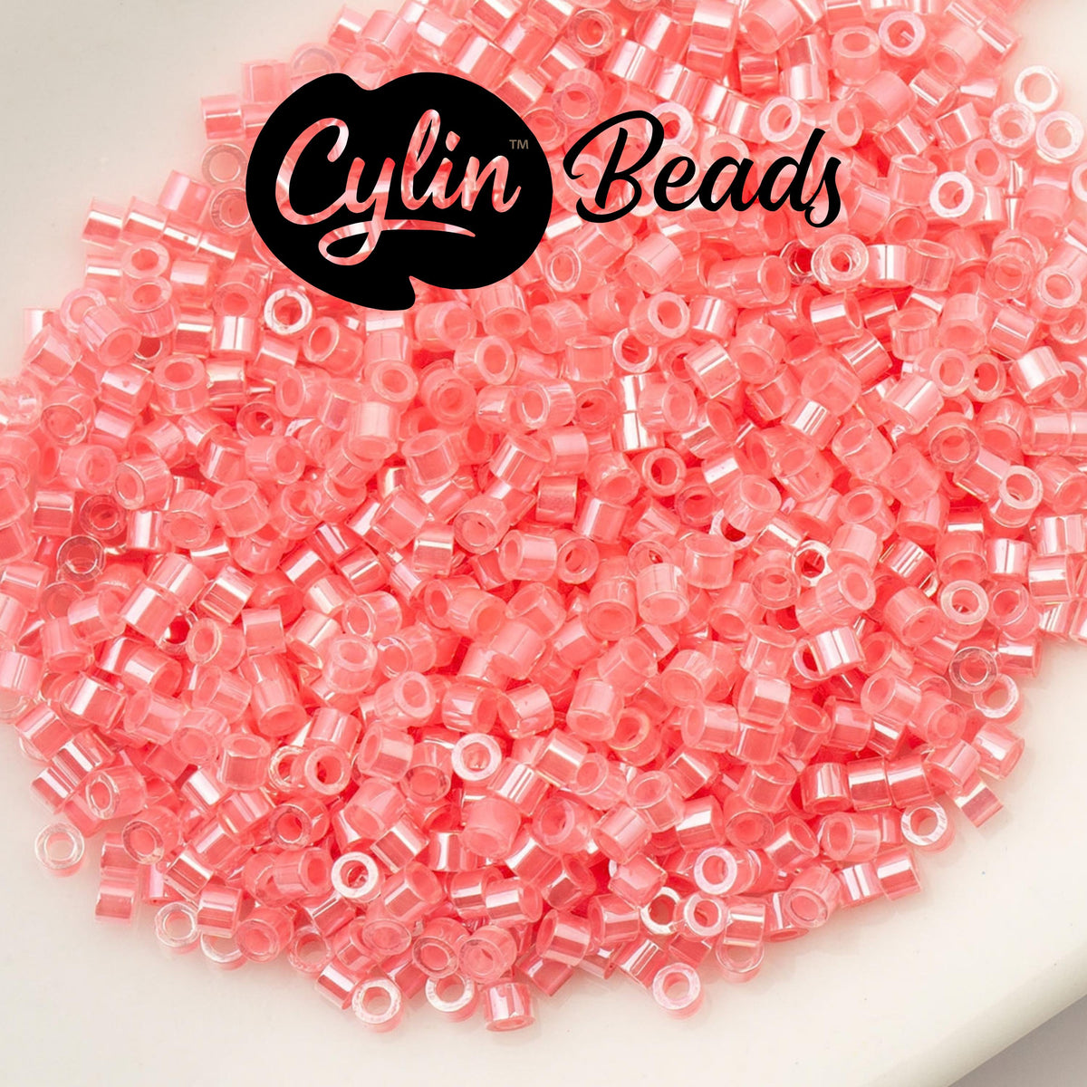 CY11-1016 11/0 Cylin Beads Rose-Pink Lined AB