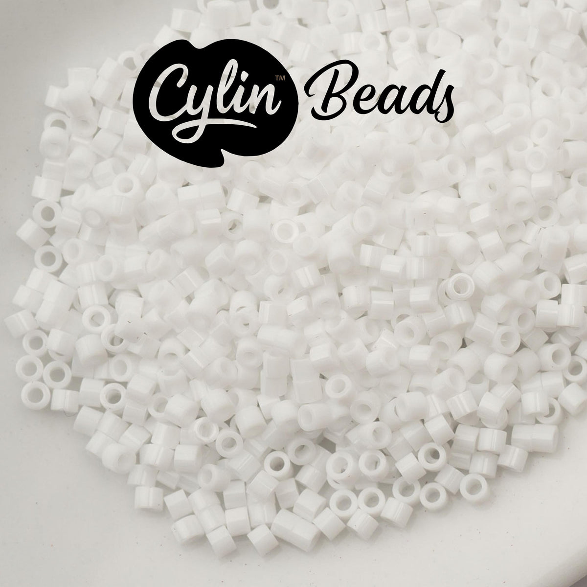 CY11-1023 11/0 Cylin Beads Opaque White