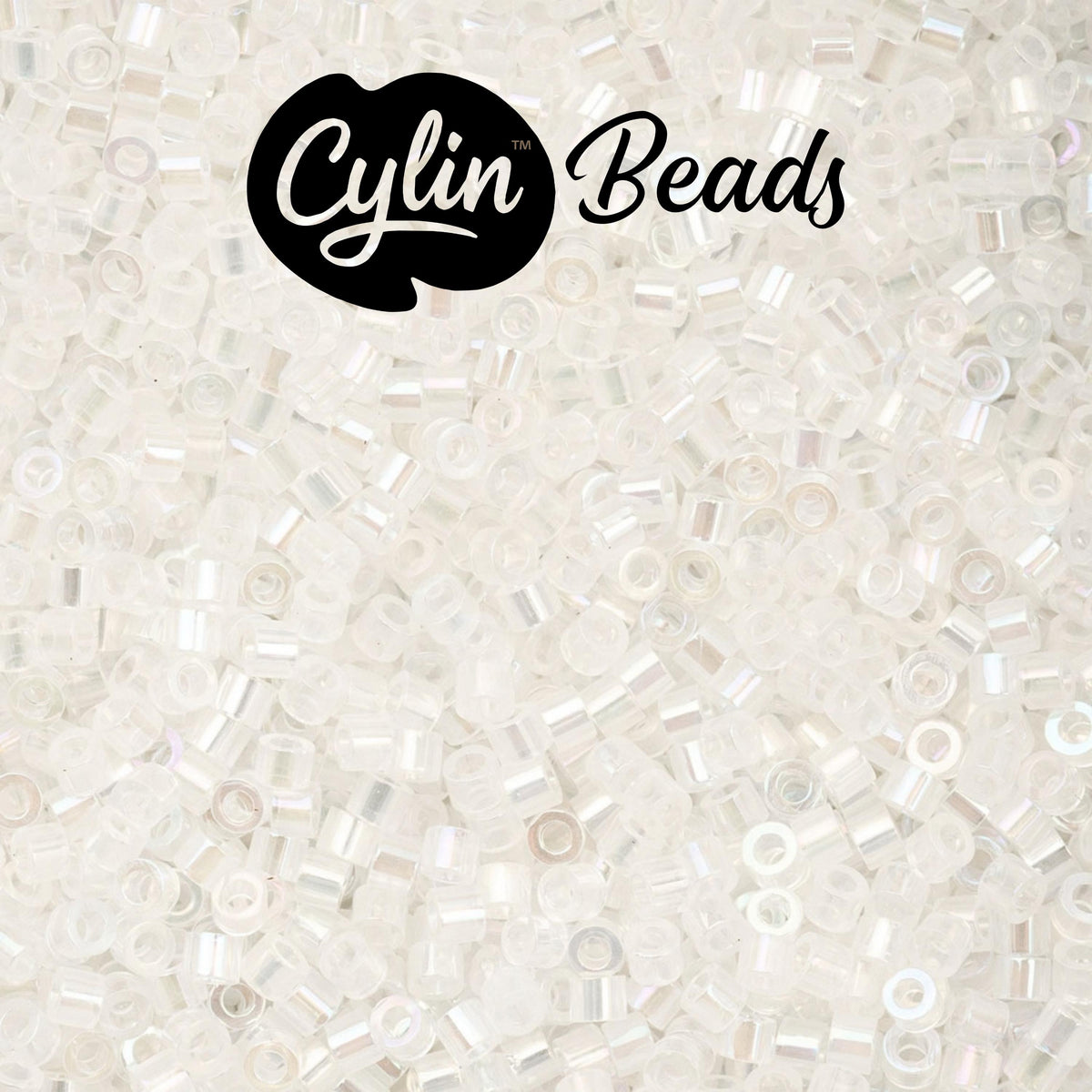 CY11-1027 11/0 Cylin Beads White Opal AB