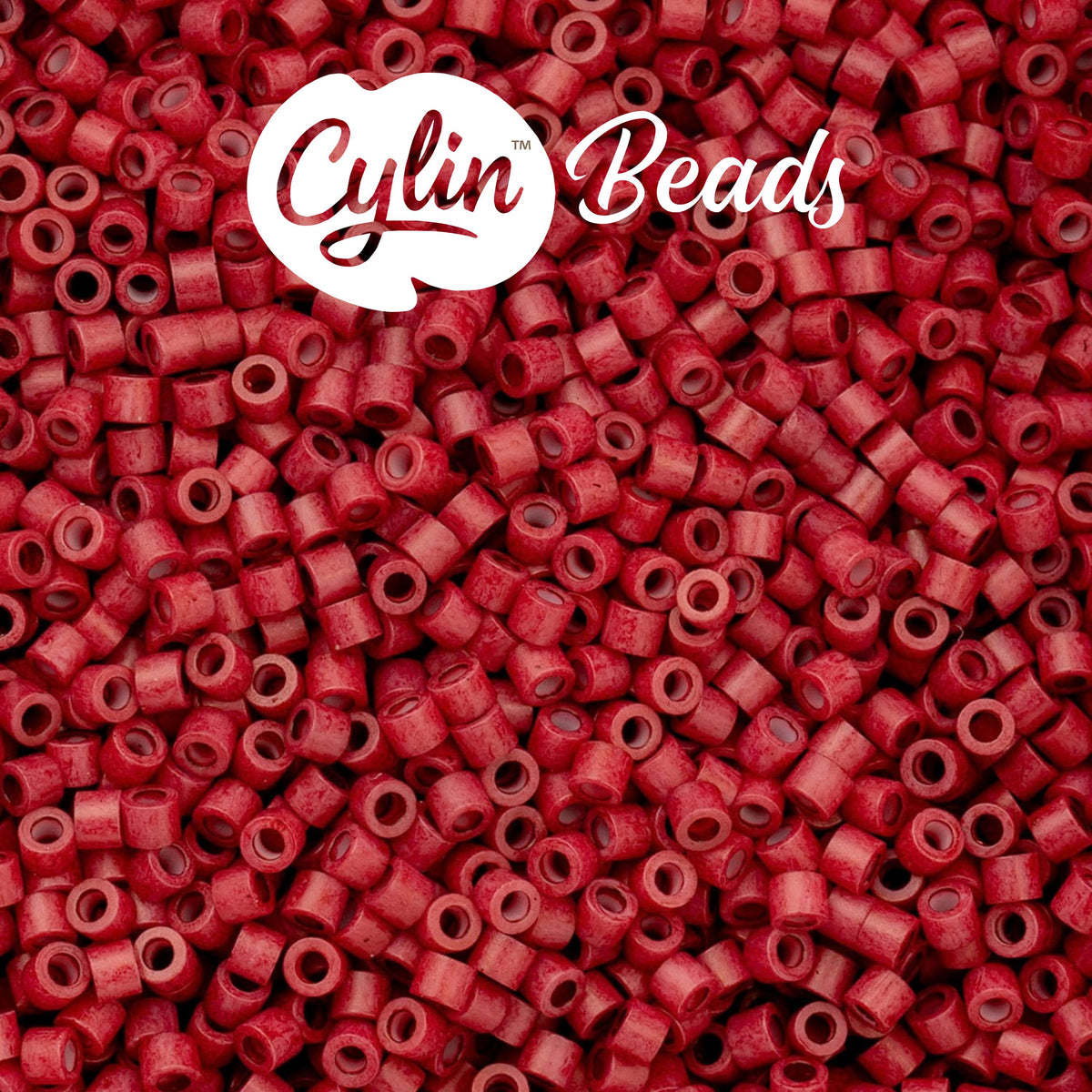 CY11-1037 11/0 Cylin Beads Matte Opaque Red