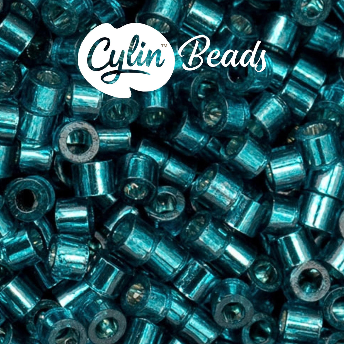 CY11-1043 11/0 Cylin Beads Silverlined Blue Zircon