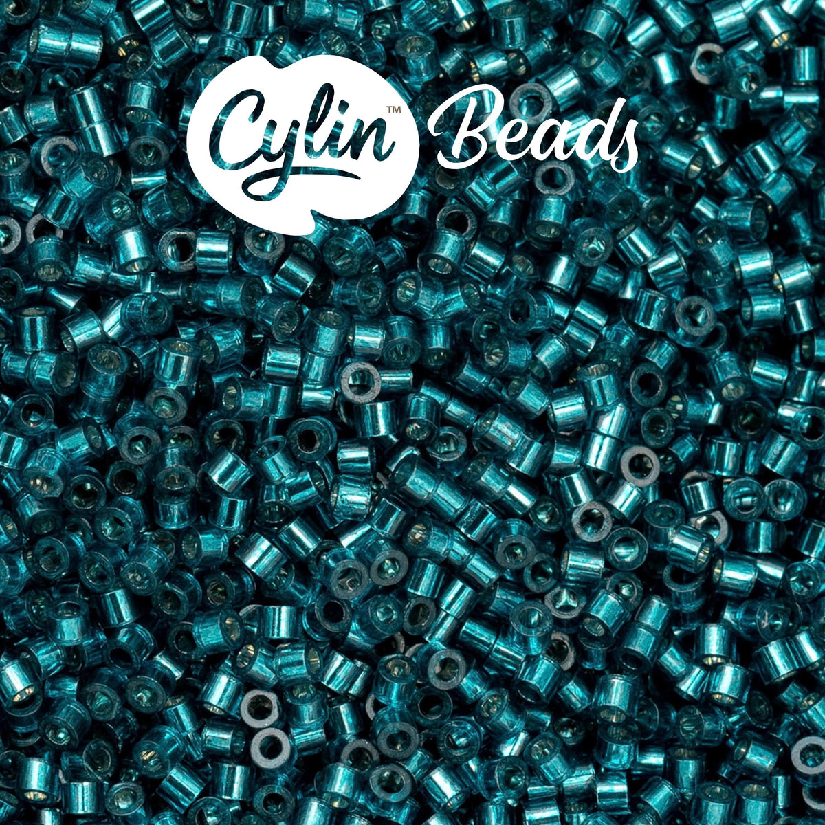 CY11-1043 11/0 Cylin Beads Silverlined Blue Zircon