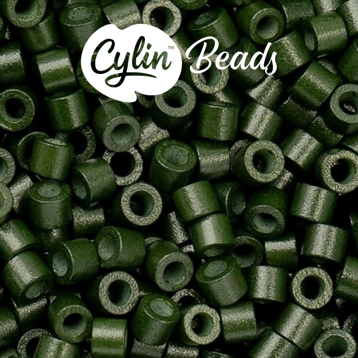 CY11-1052 11/0 Cylin Beads Opaque Forest Green