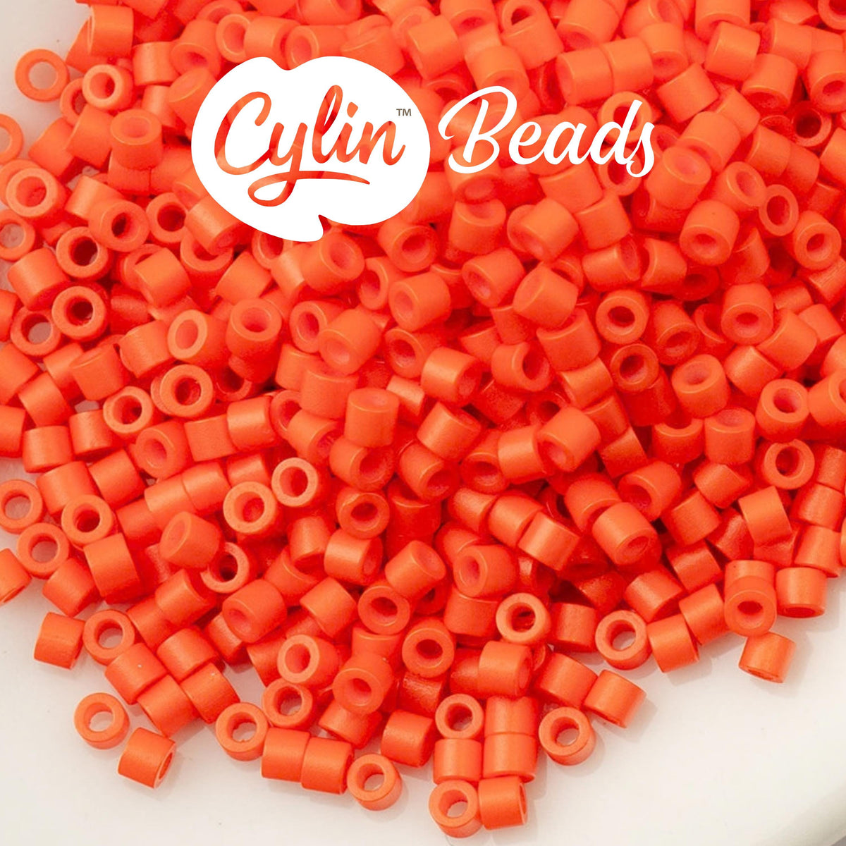 CY11-1054 11/0 Cylin Beads Opaque Orange
