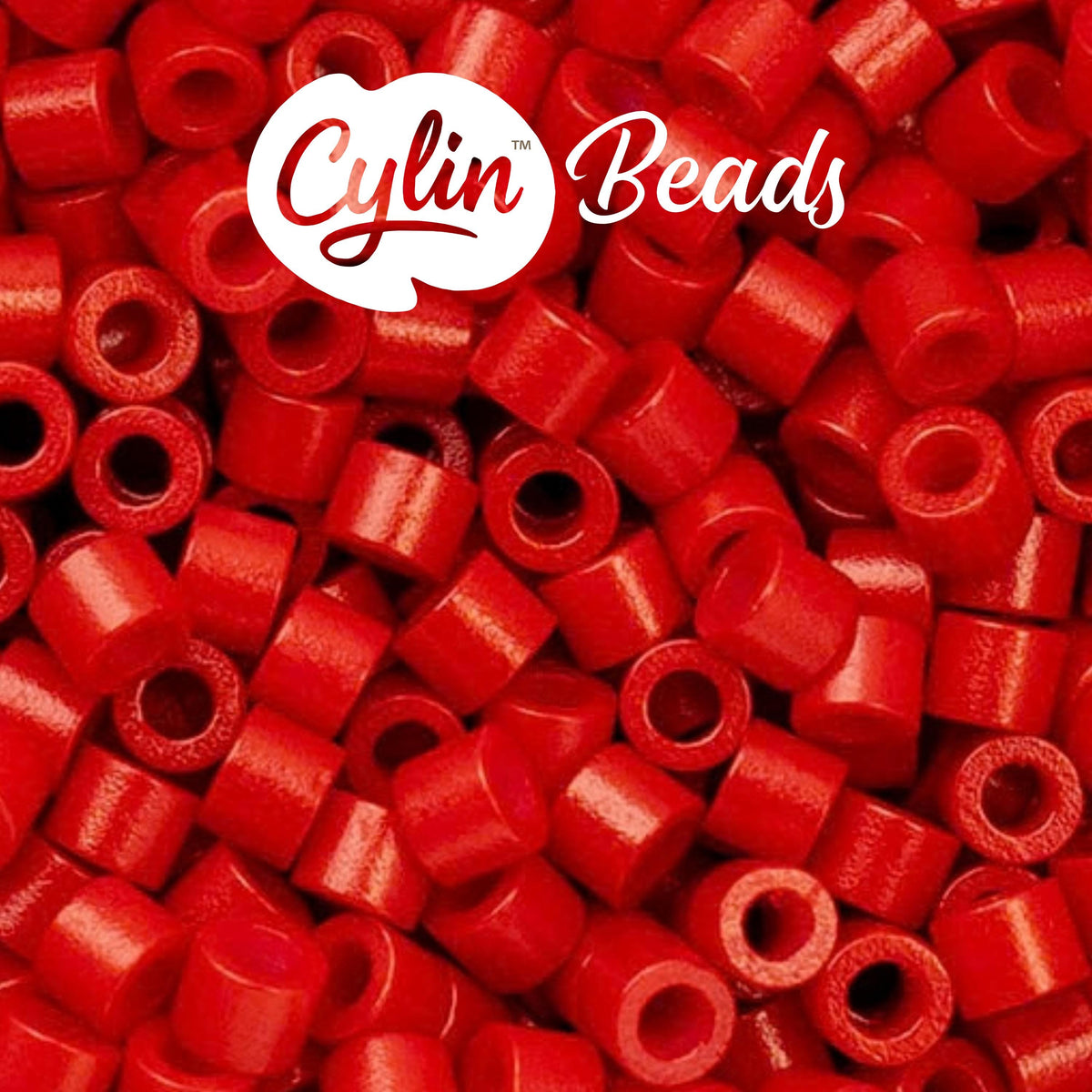 CY11-1055 11/0 Cylin Beads Opaque Red