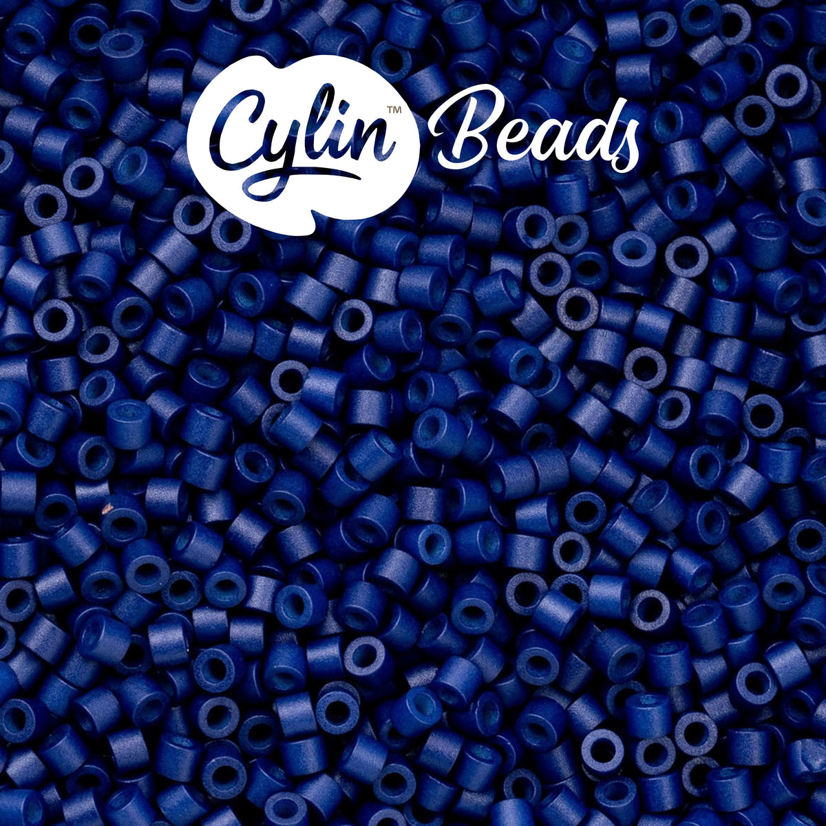 CY11-1058 11/0 Cylin Beads Opaque Cobalt Blue