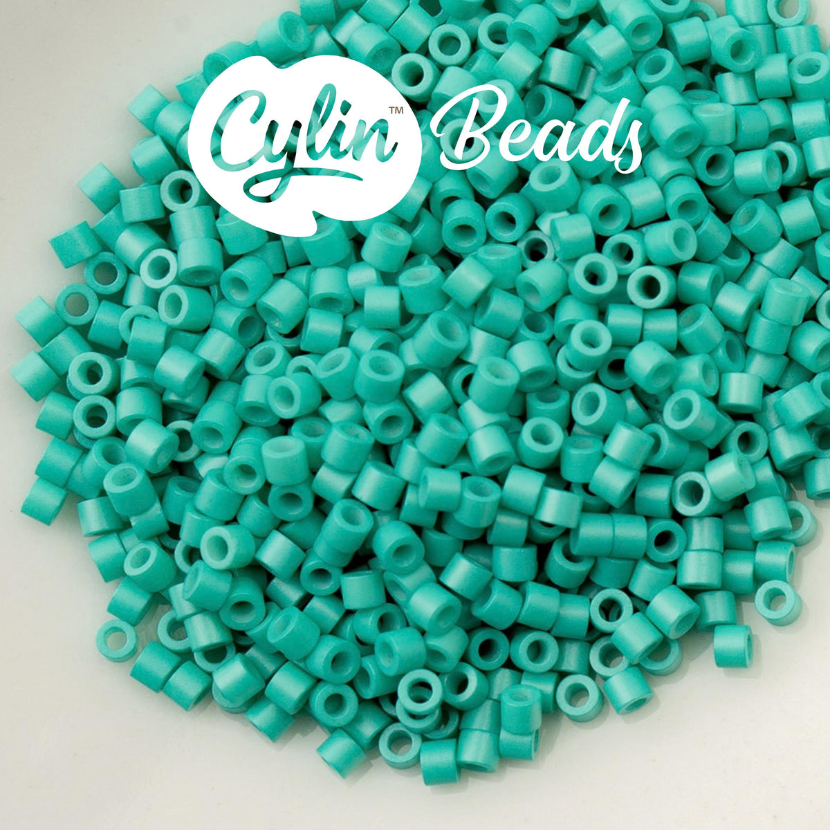 CY11-1061 11/0 Cylin Beads Opaque Turquoise Green