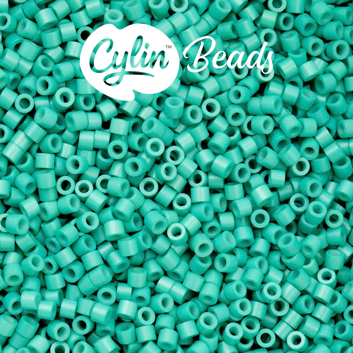 CY11-1061 11/0 Cylin Beads Opaque Turquoise Green