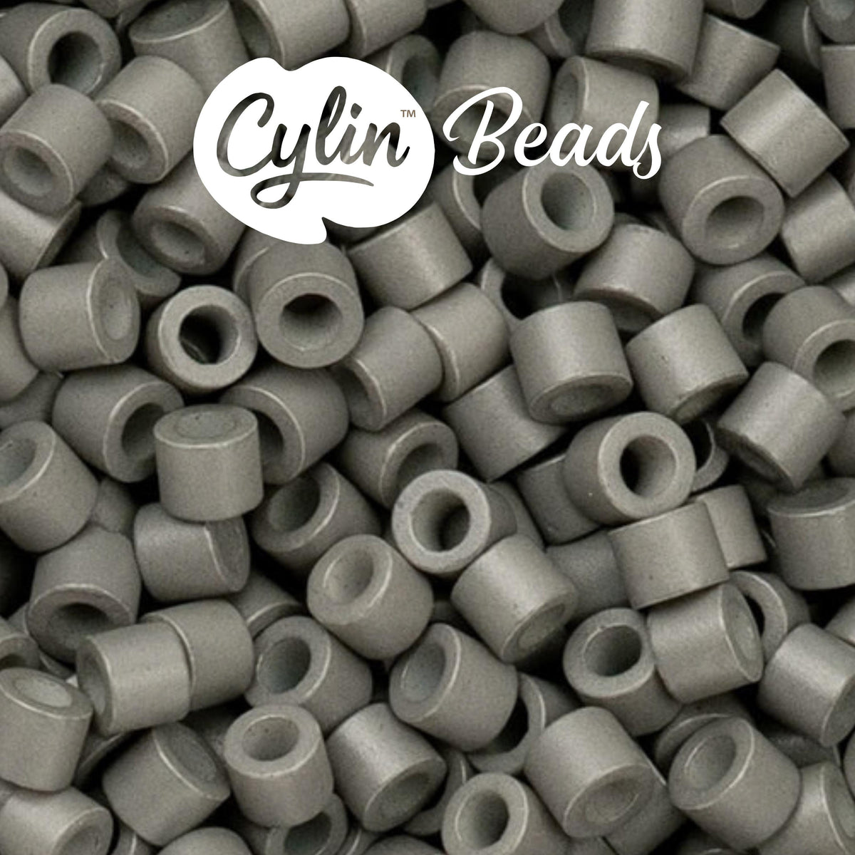 CY11-1063 11/0 Cylin Beads Opaque Grey