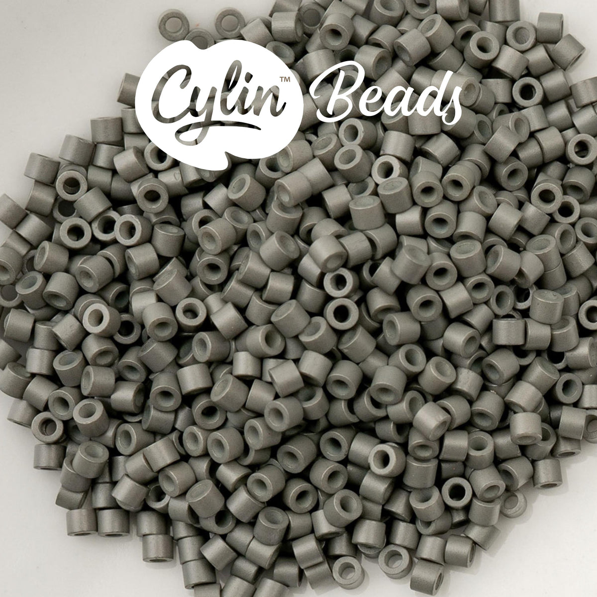 CY11-1063 11/0 Cylin Beads Opaque Grey