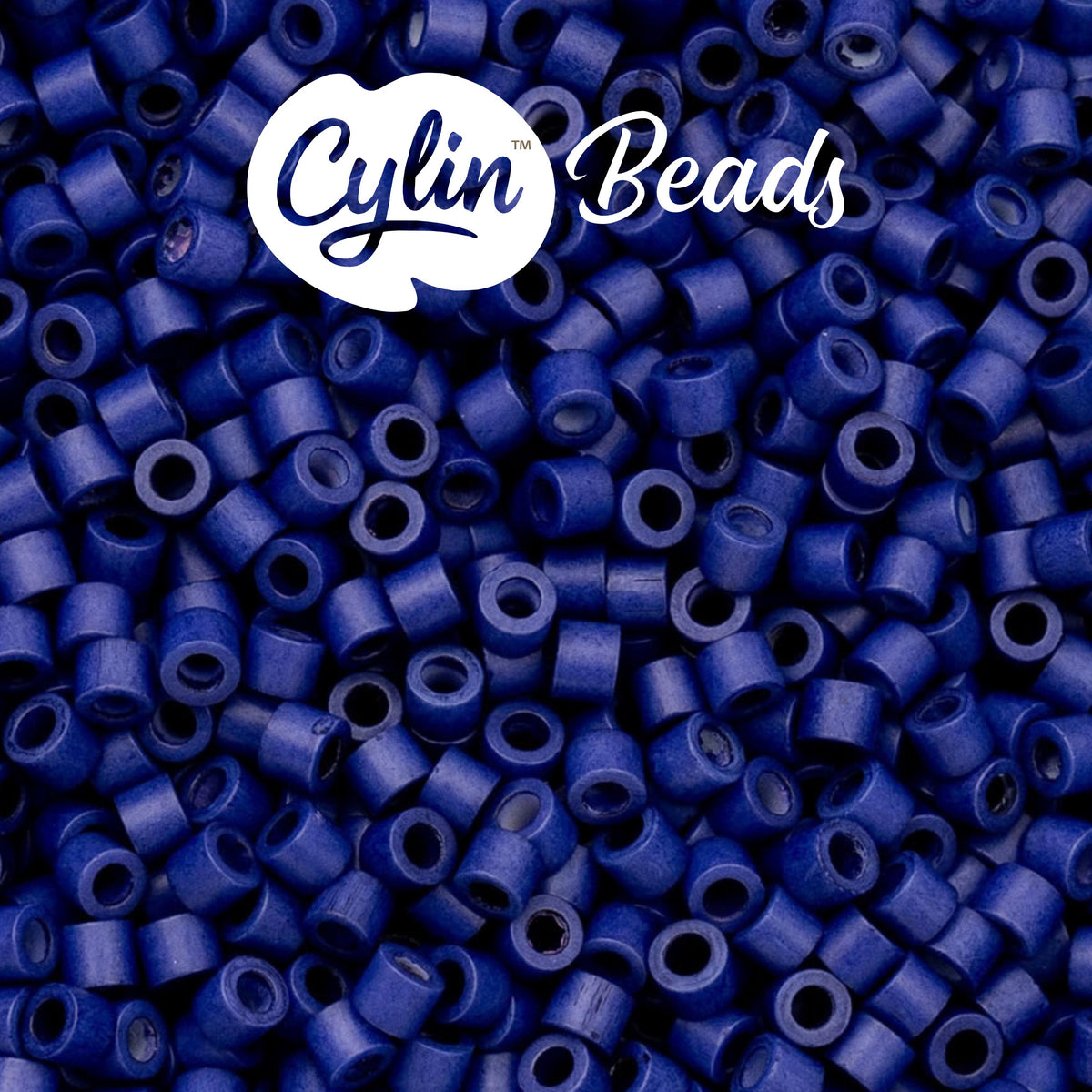 CY11-1070 11/0 Cylin Beads Opaque Matte Cobalt Blue