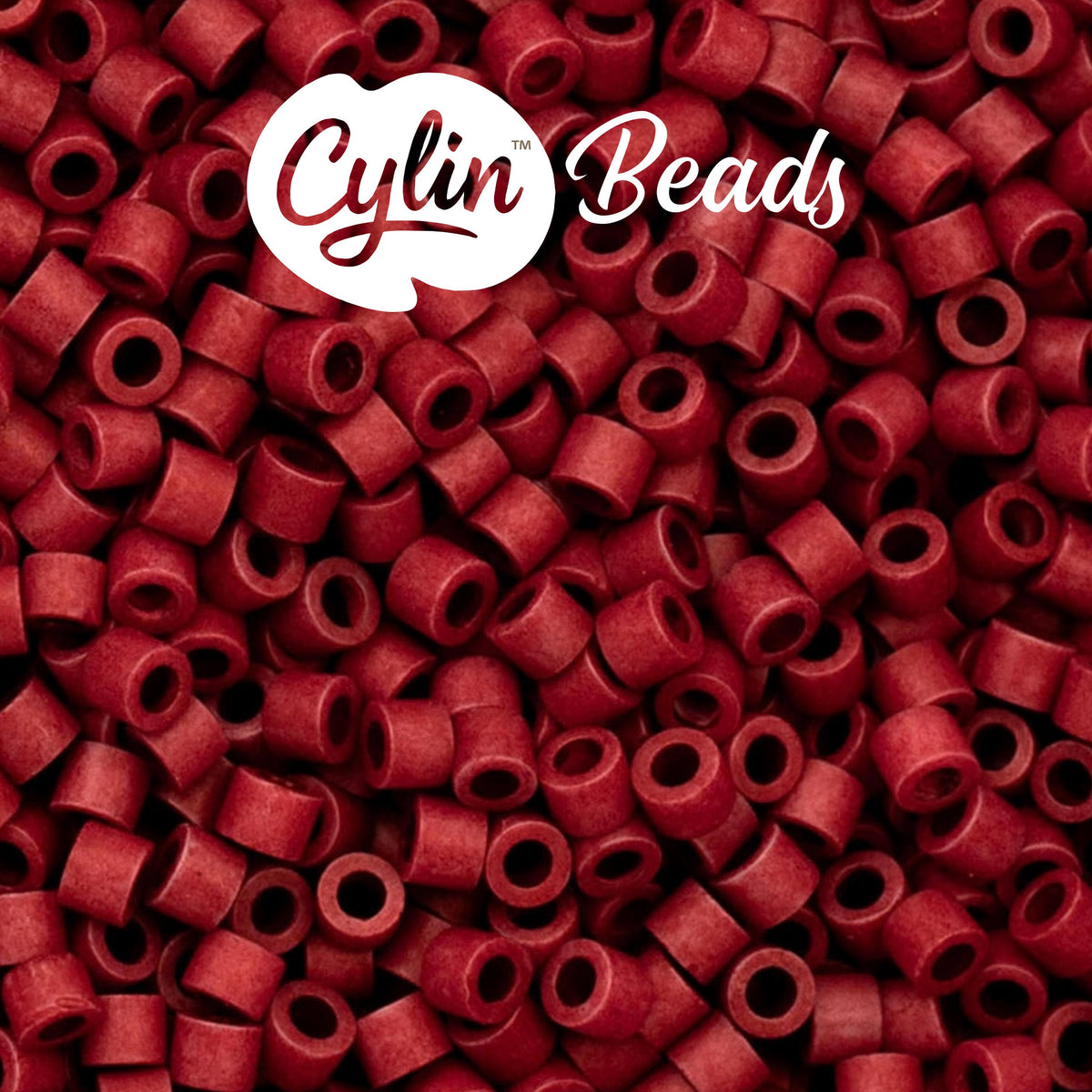 CY11-1073 11/0 Cylin Beads Opaque Matte Claret