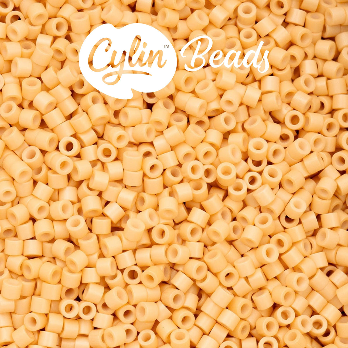 CY11-1074 11/0 Cylin Beads Opaque Toasted Almond
