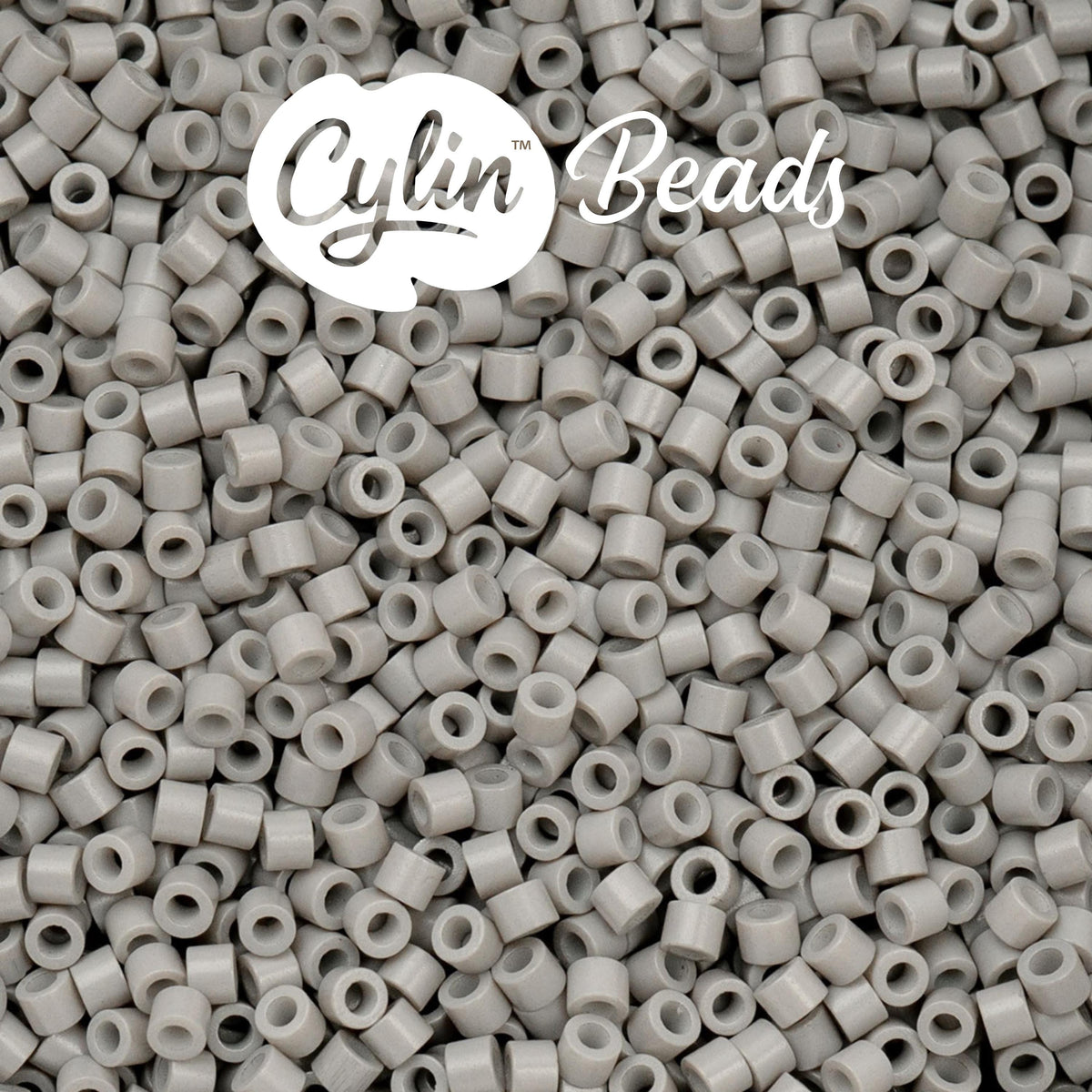 CY11-1081 11/0 Cylin Beads Opaque Dove Grey