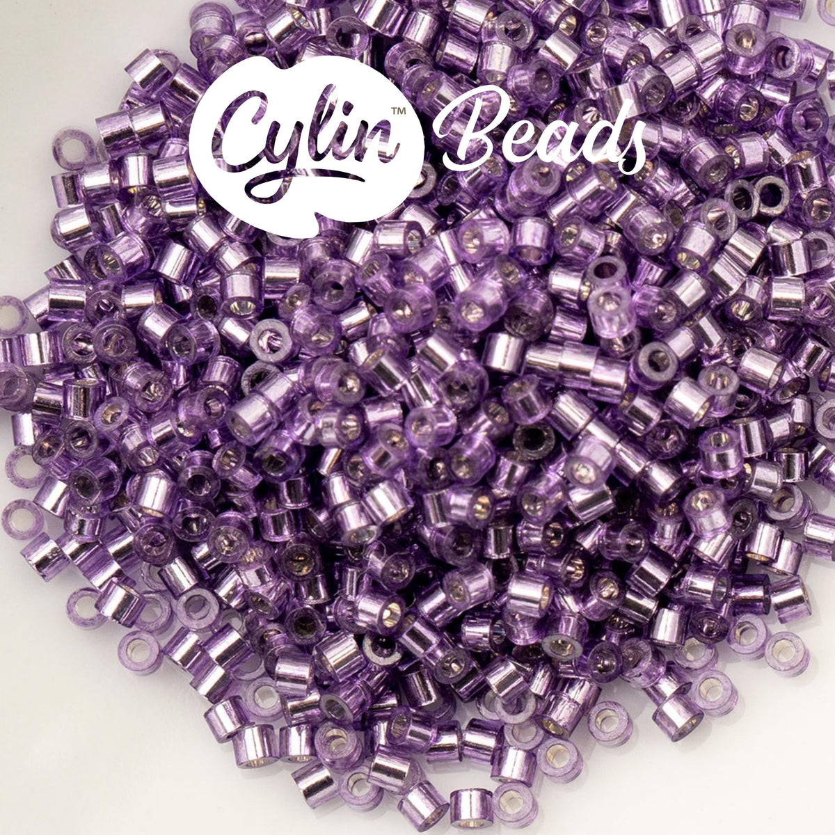 CY11-1086 11/0 Cylin Beads Silverlined Purple
