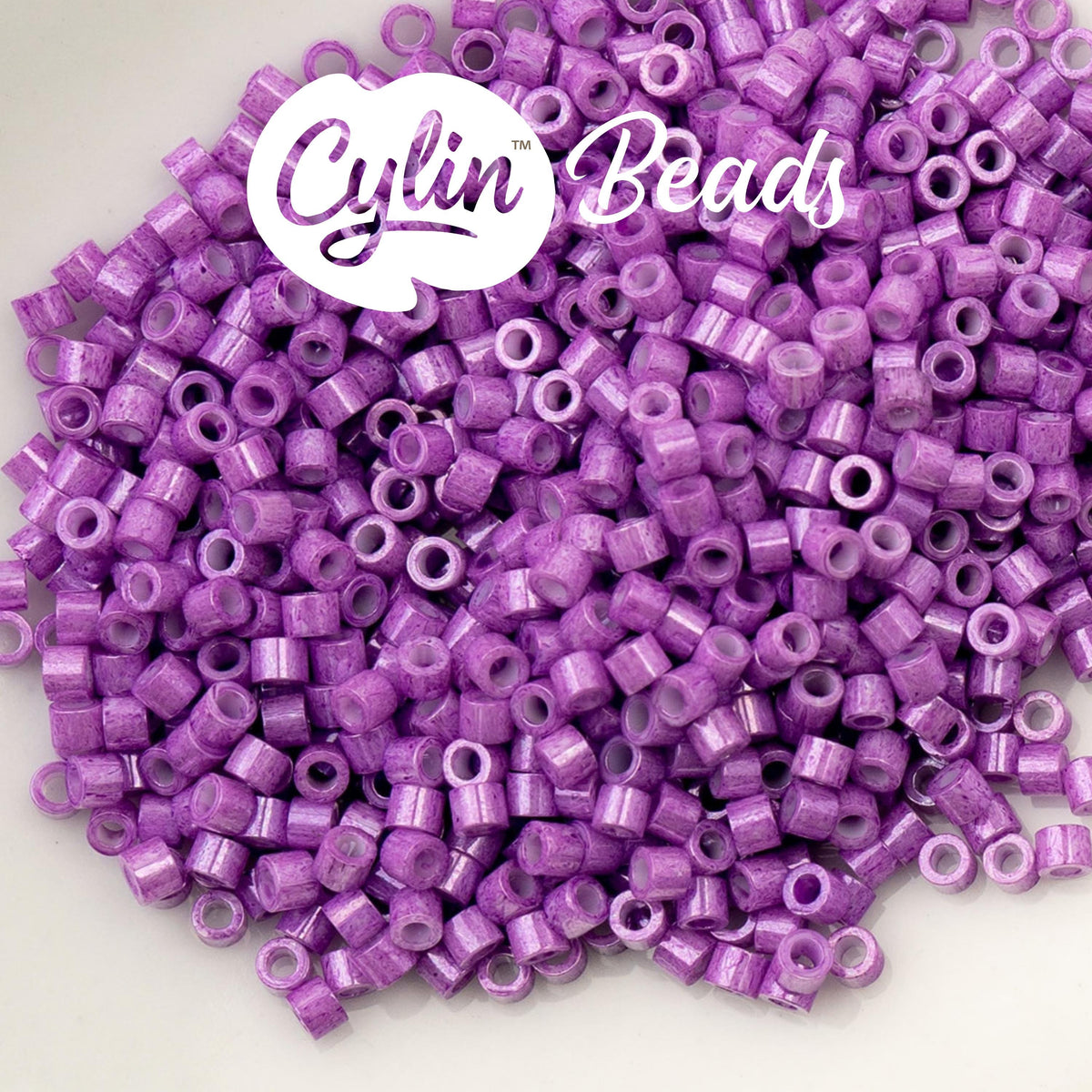 CY11-1089 11/0 Cylin Beads Opaque Violet