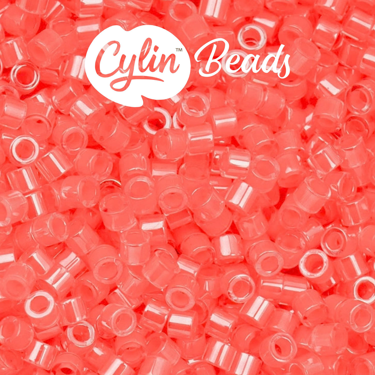 CY11-1096 11/0 Cylin Beads Coral Neon
