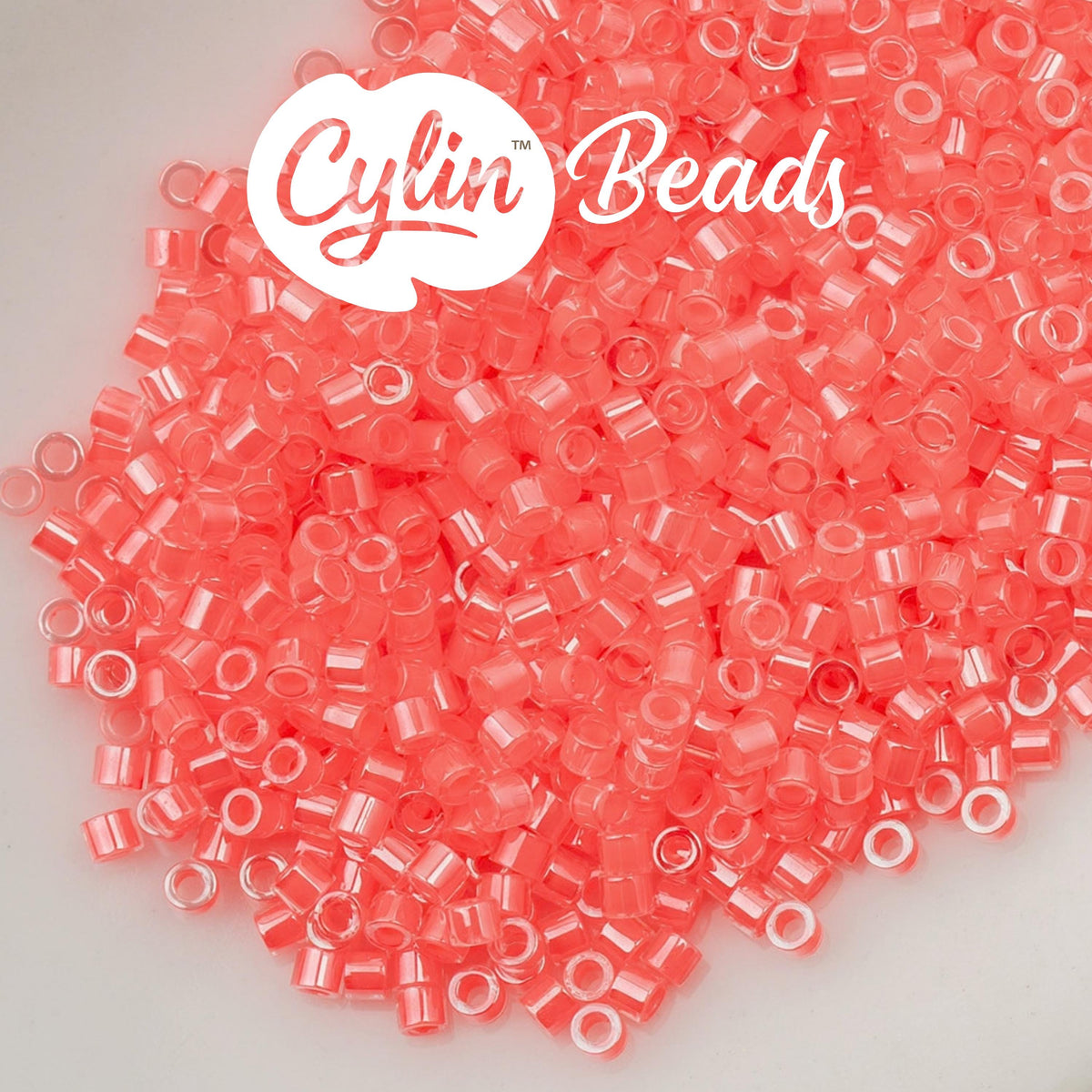 CY11-1096 11/0 Cylin Beads Coral Neon