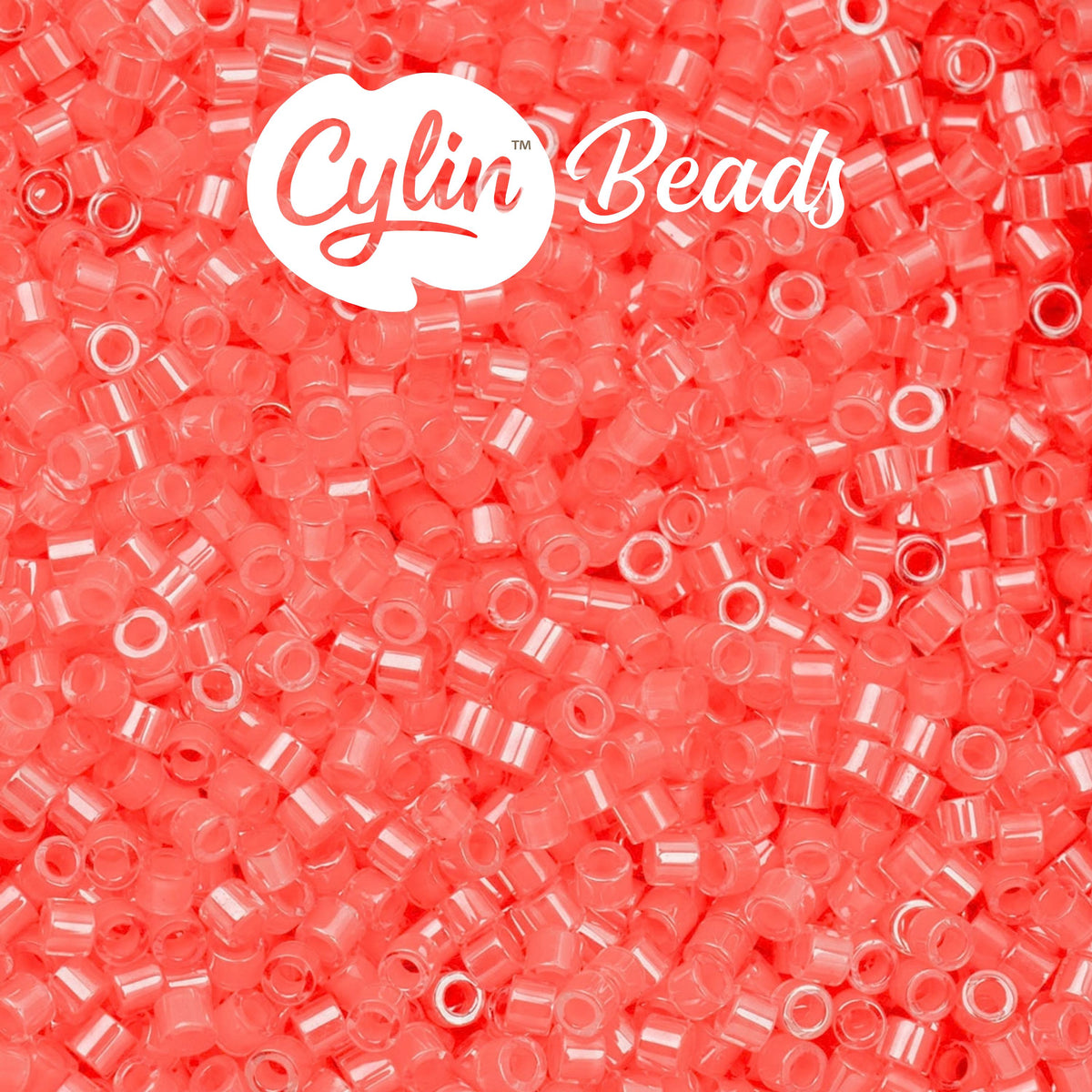 CY11-1096 11/0 Cylin Beads Coral Neon