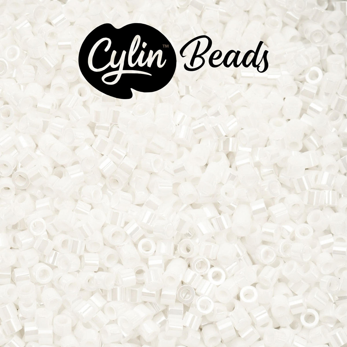 CY11-1024 11/0 Cylin Beads White Pearl Luster