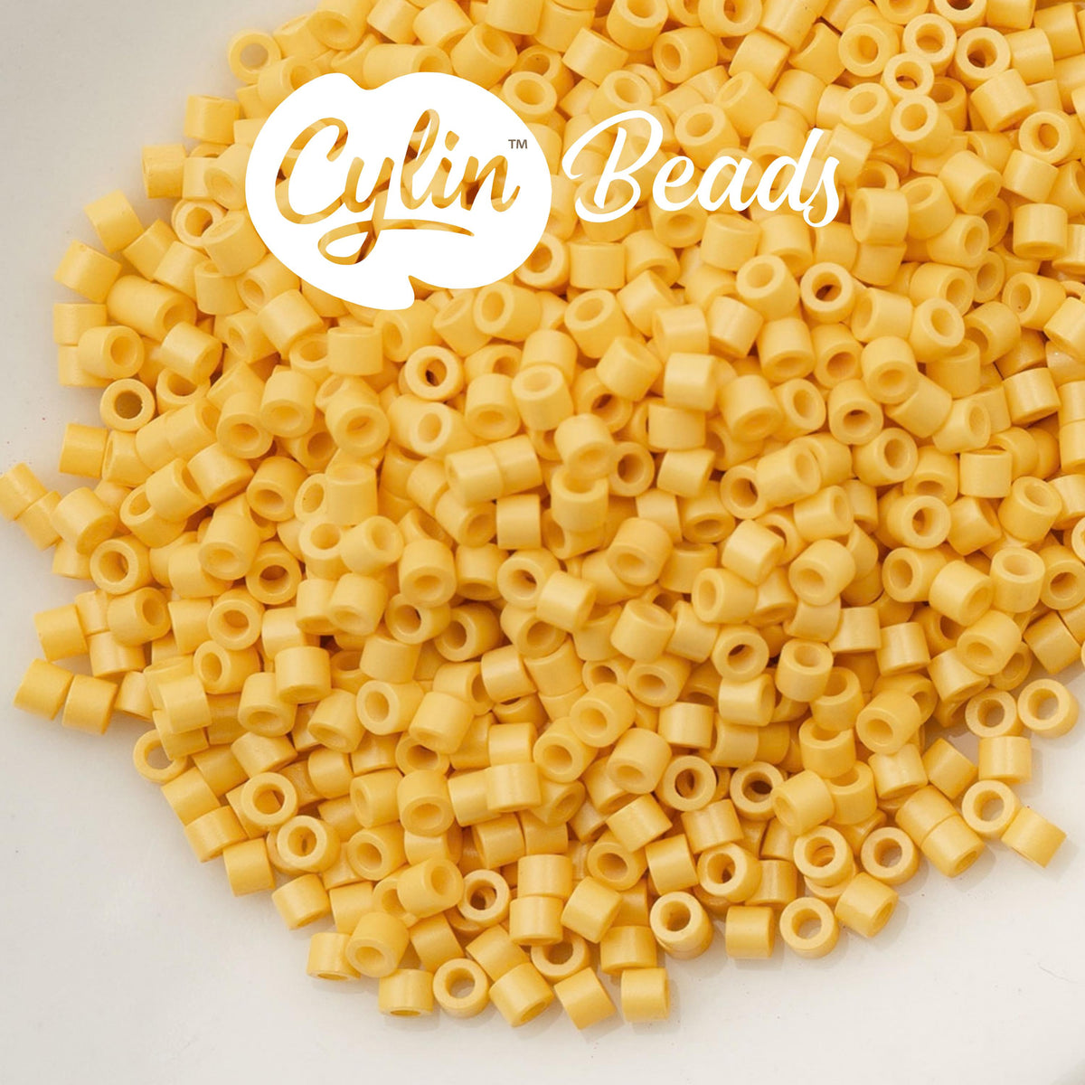 CY11-1098 11/0 Cylin Beads Opaque Light Topaz