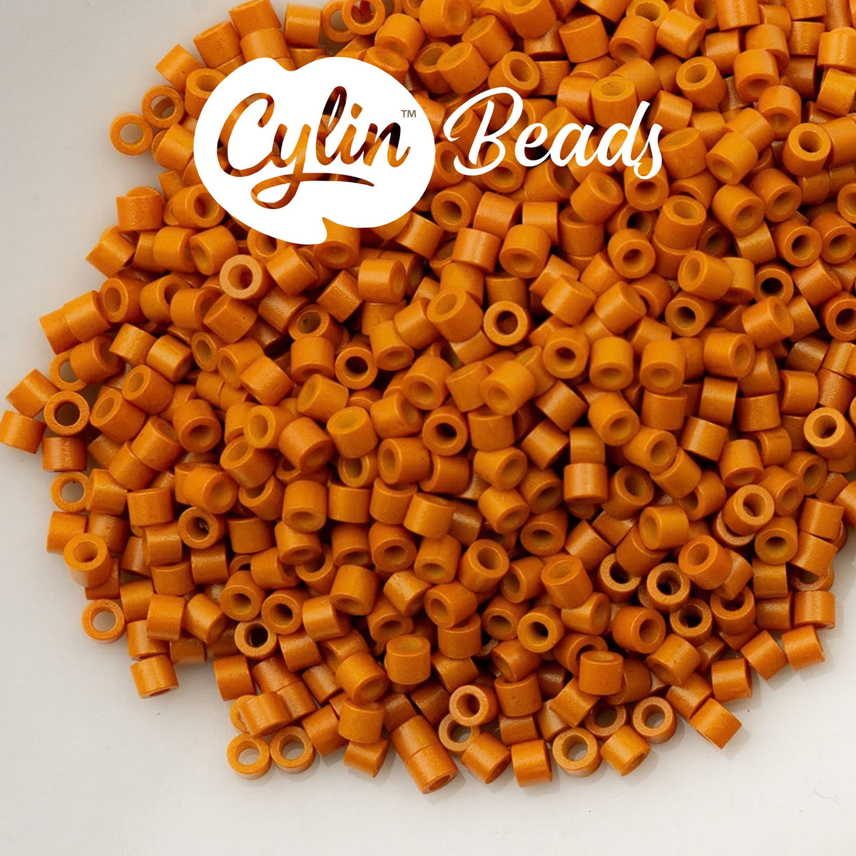 CY11-1099 11/0 Cylin Beads Opaque Pumpkin Orange