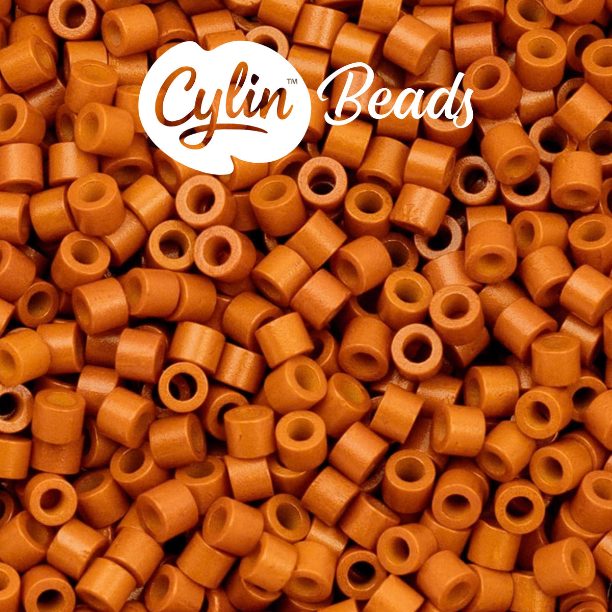 CY11-1099 11/0 Cylin Beads Opaque Pumpkin Orange
