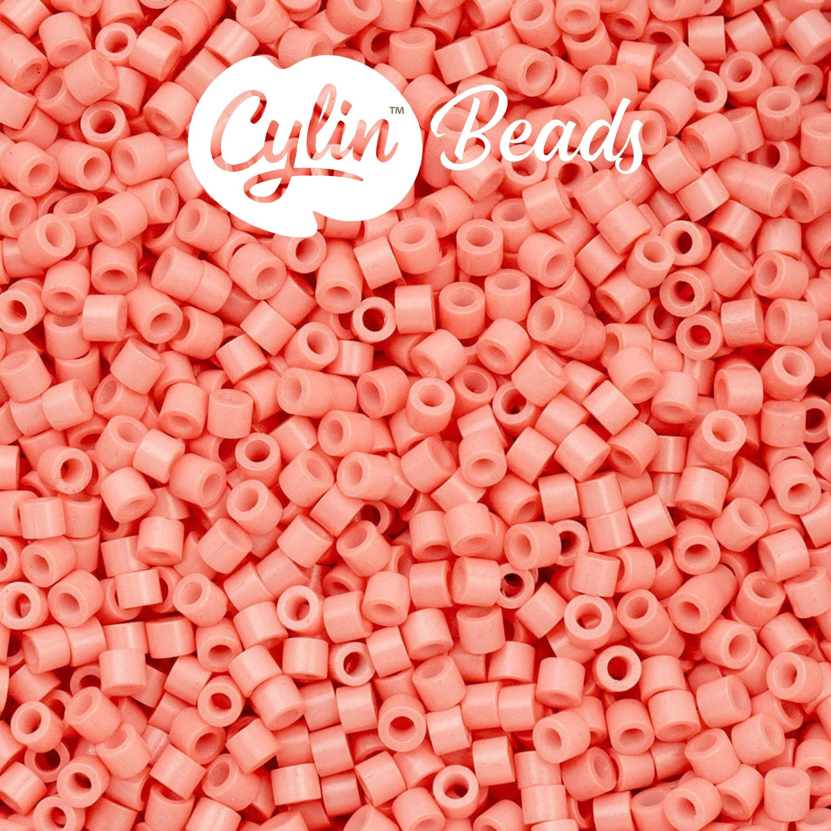 CY11-1100 11/0 Cylin Beads Opaque Soft Coral Pink