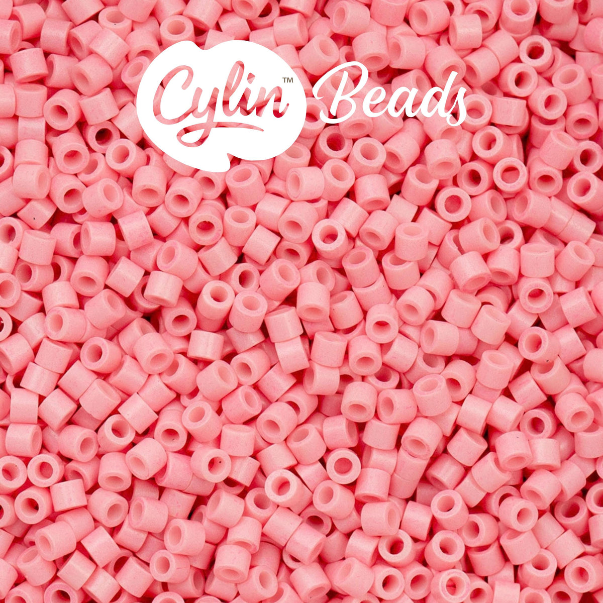 CY11-1101 11/0 Cylin Beads Opaque Pink Ceylon