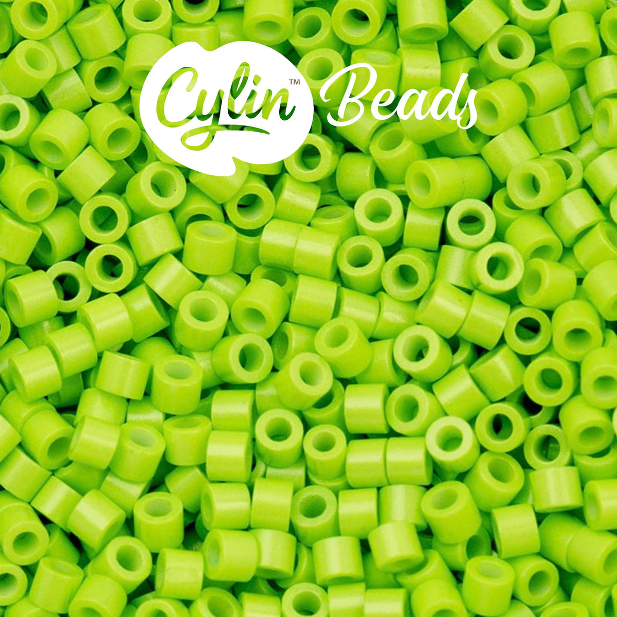 CY11-1103 11/0 Cylin Beads Opaque Neon Green
