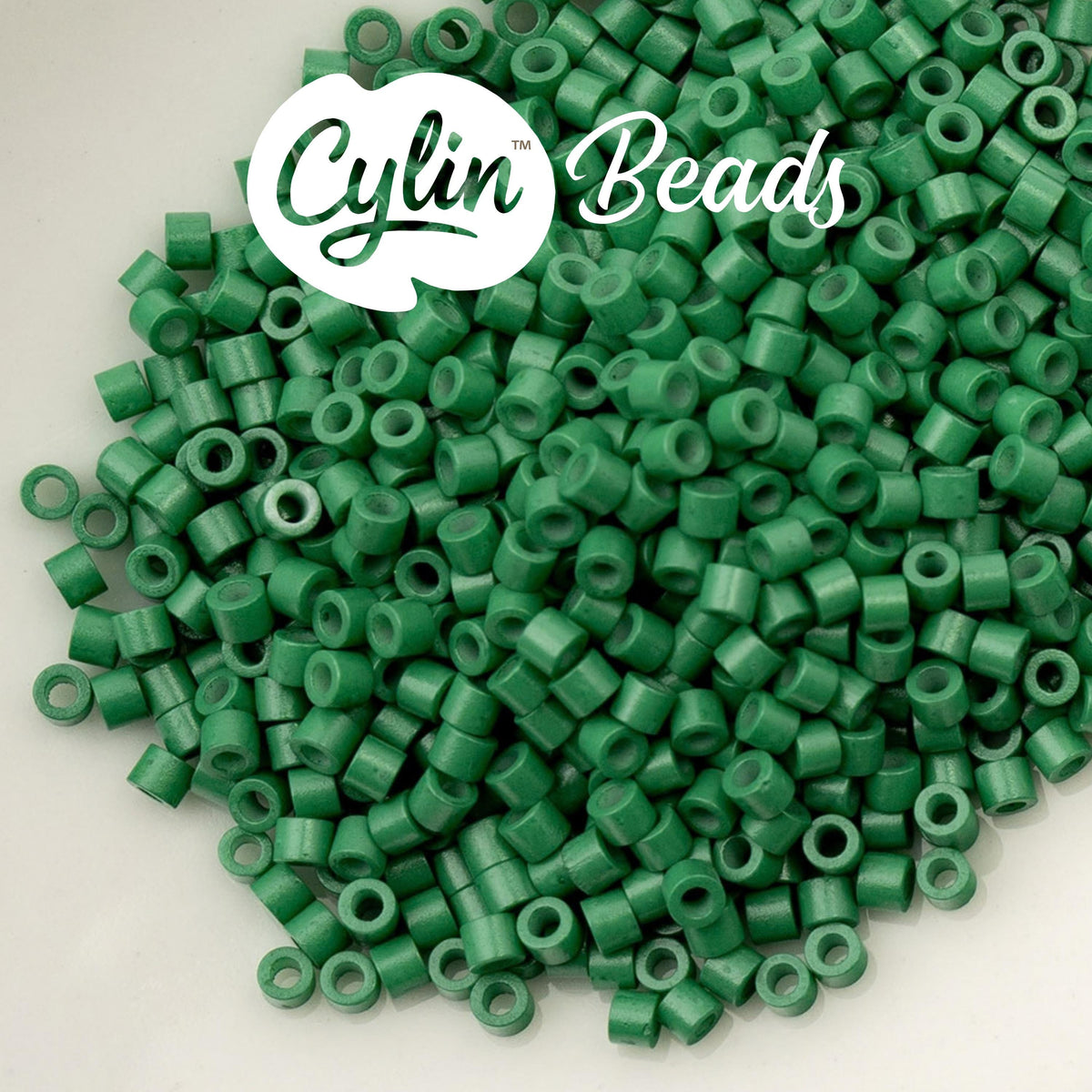 CY11-1105 11/0 Cylin Beads Opaque Emerald Green