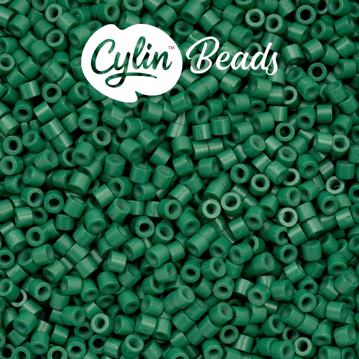CY11-1105 11/0 Cylin Beads Opaque Emerald Green