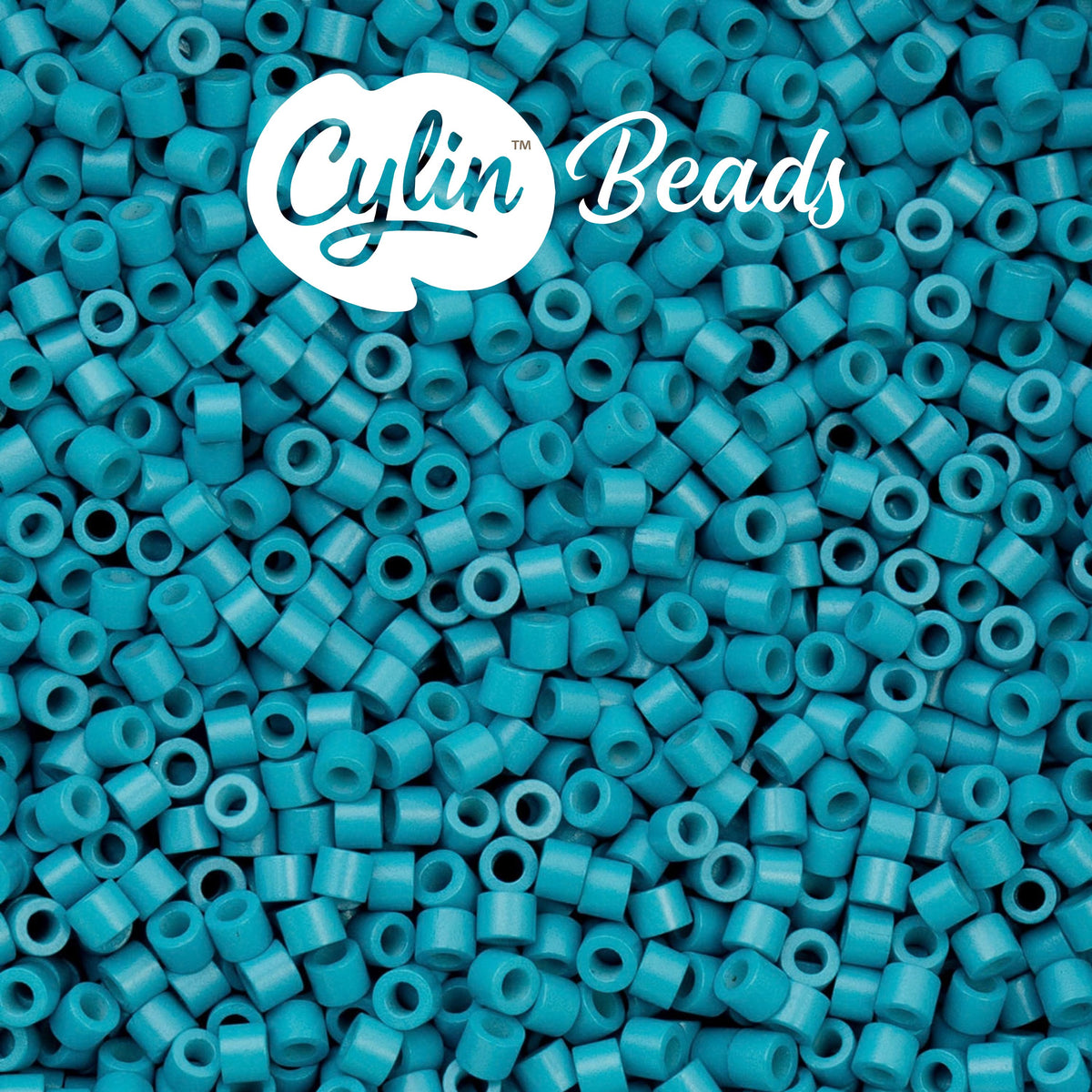 CY11-1107 11/0 Cylin Beads Opaque Blue Lagoon