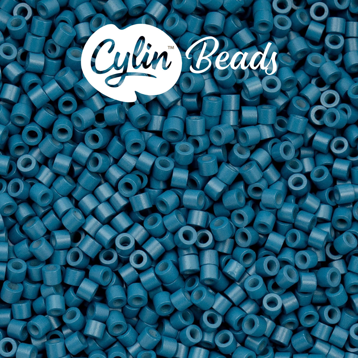 CY11-1109 11/0 Cylin Beads Opaque Denim Blue