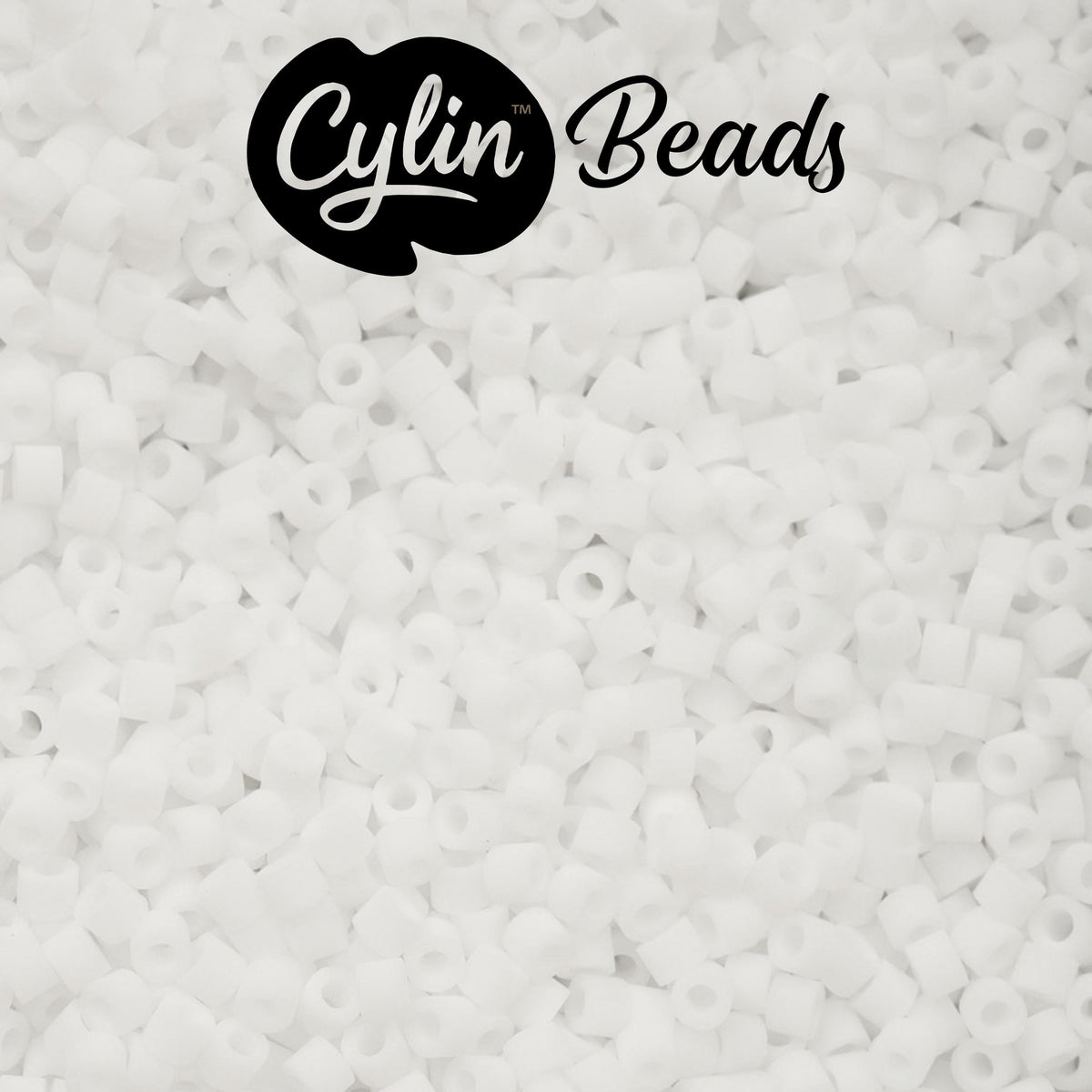 CY11-1154 11/0 Cylin Beads Matte White Macaron