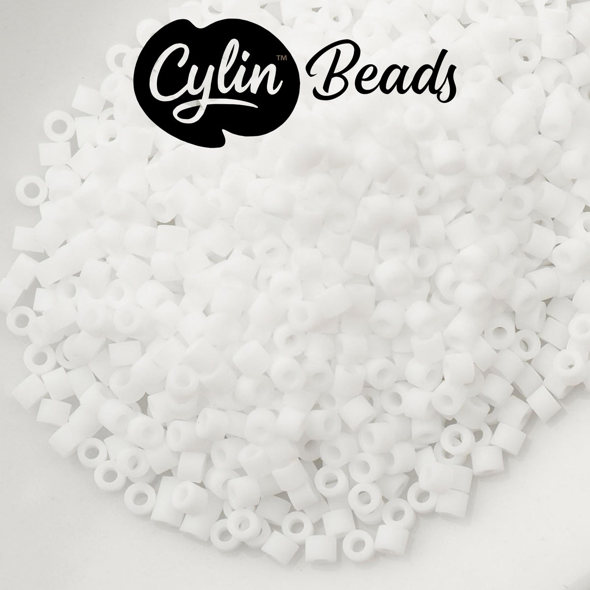 CY11-1154 11/0 Cylin Beads Matte White Macaron
