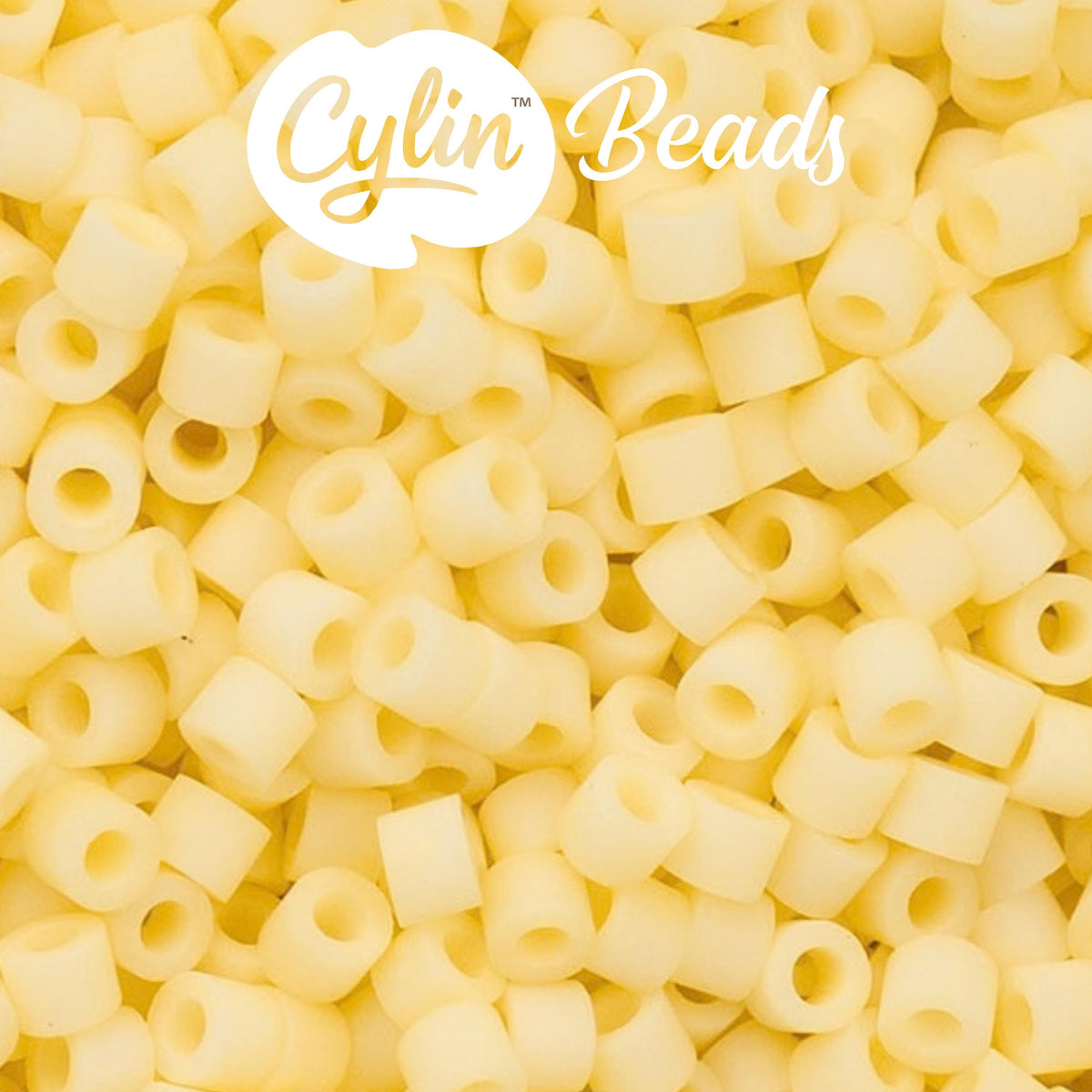 CY11-1156 11/0 Cylin Beads Matte Butter Cream Macaron