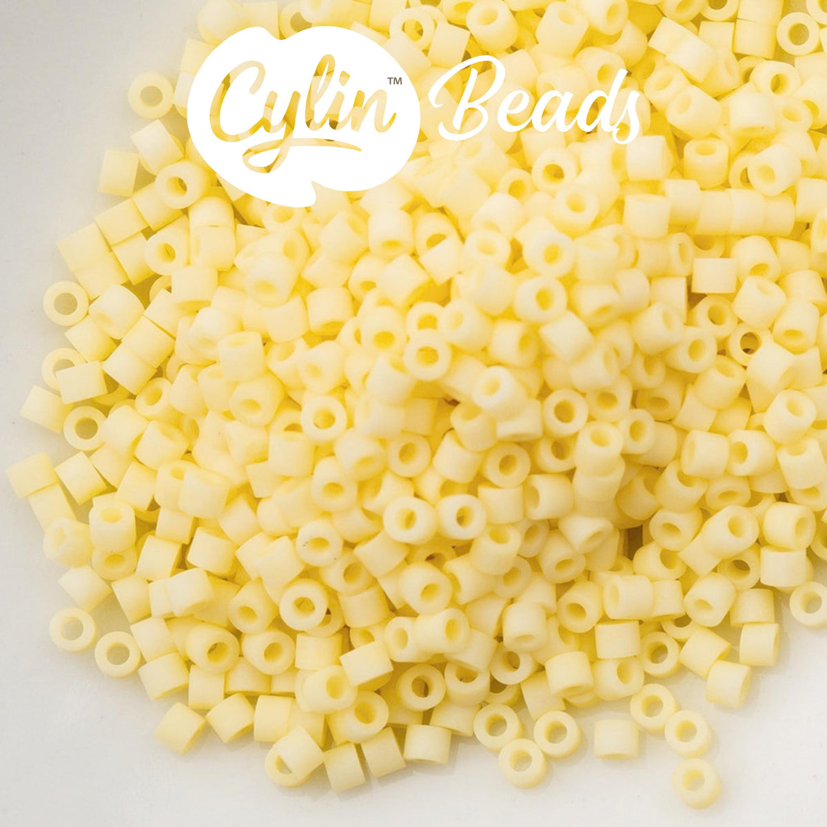 CY11-1156 11/0 Cylin Beads Matte Butter Cream Macaron
