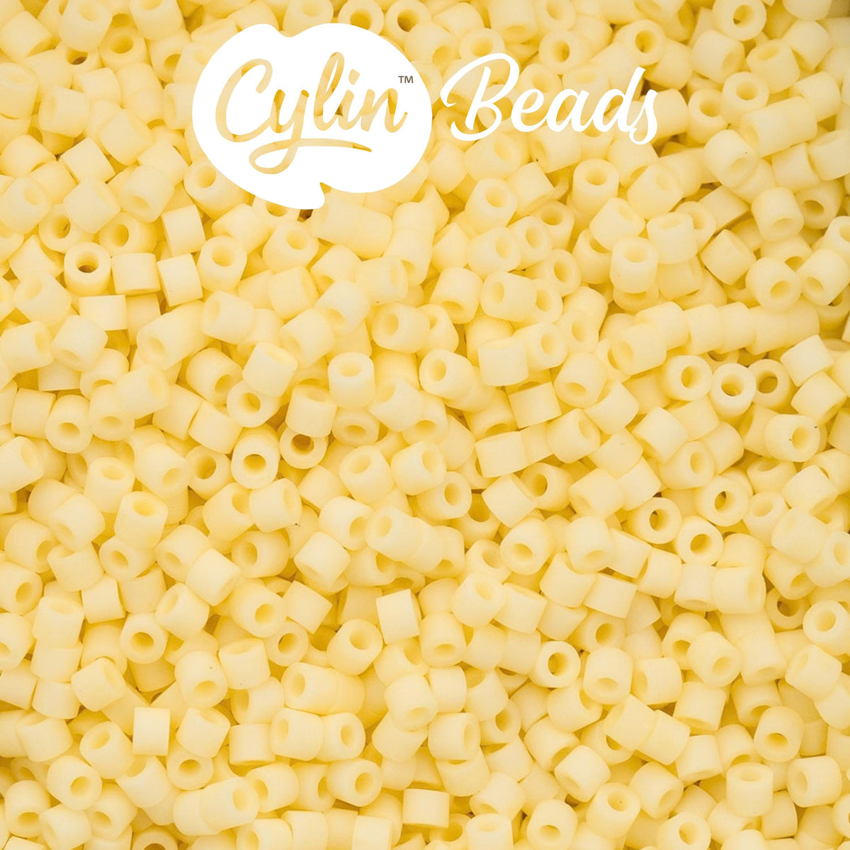 CY11-1156 11/0 Cylin Beads Matte Butter Cream Macaron